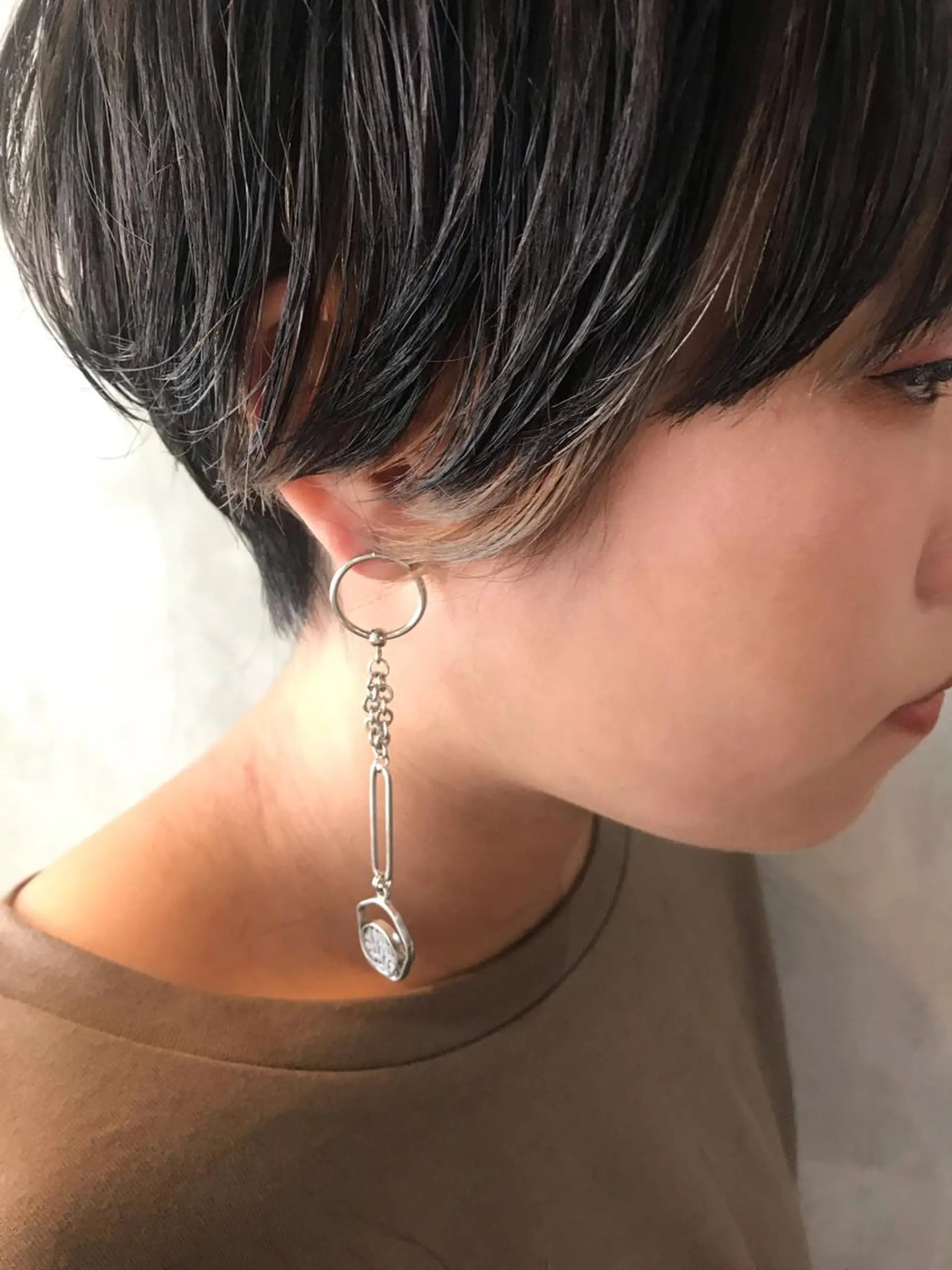 ショート カラー ヘアアレンジ インナーカラー ショートヘア stylist/蛯谷 珠里のヘアスタイル