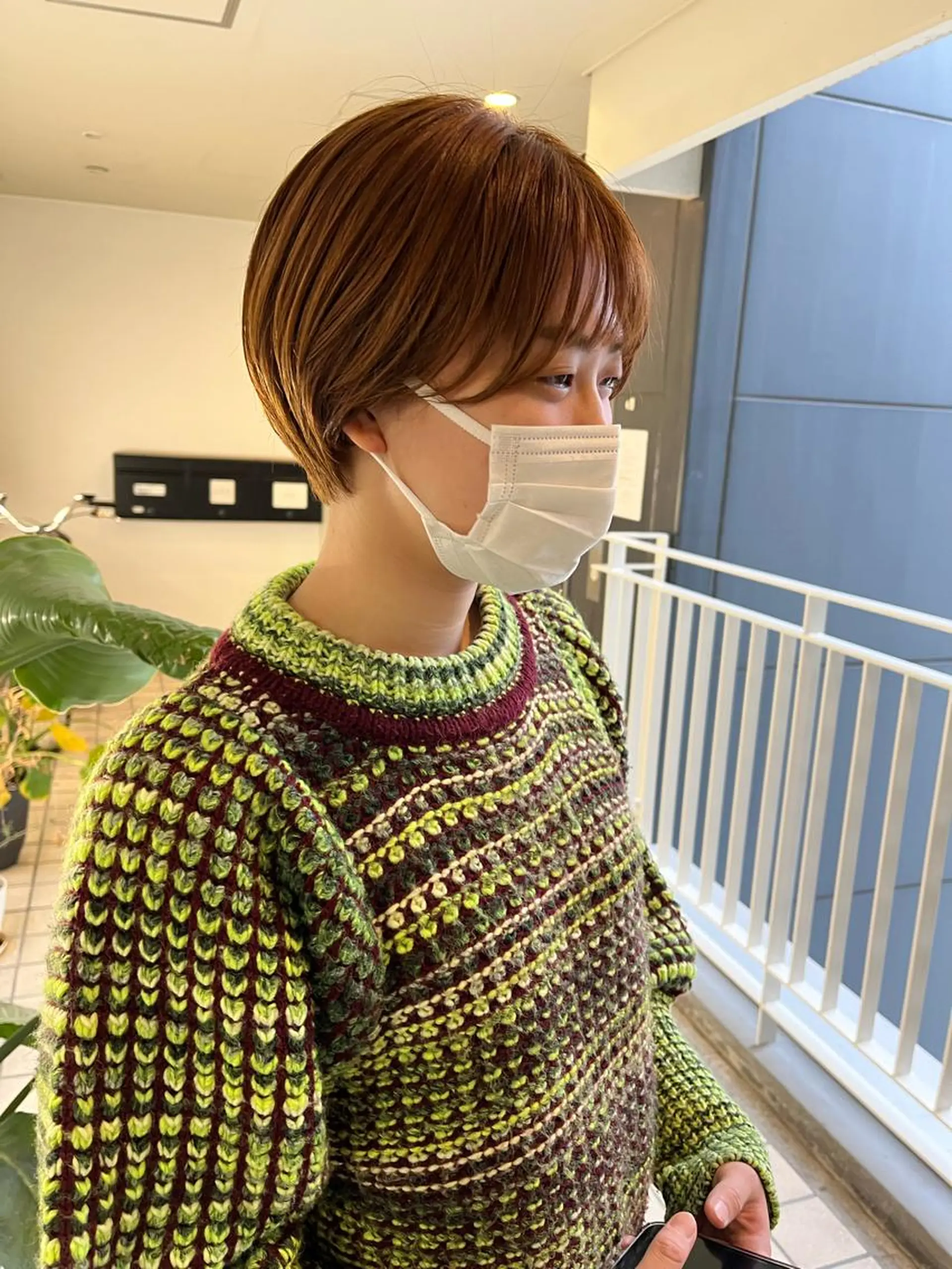 ショート カラー ヘアアレンジ umu.［韓国ヘア /ダウンパーマ］のヘアスタイル