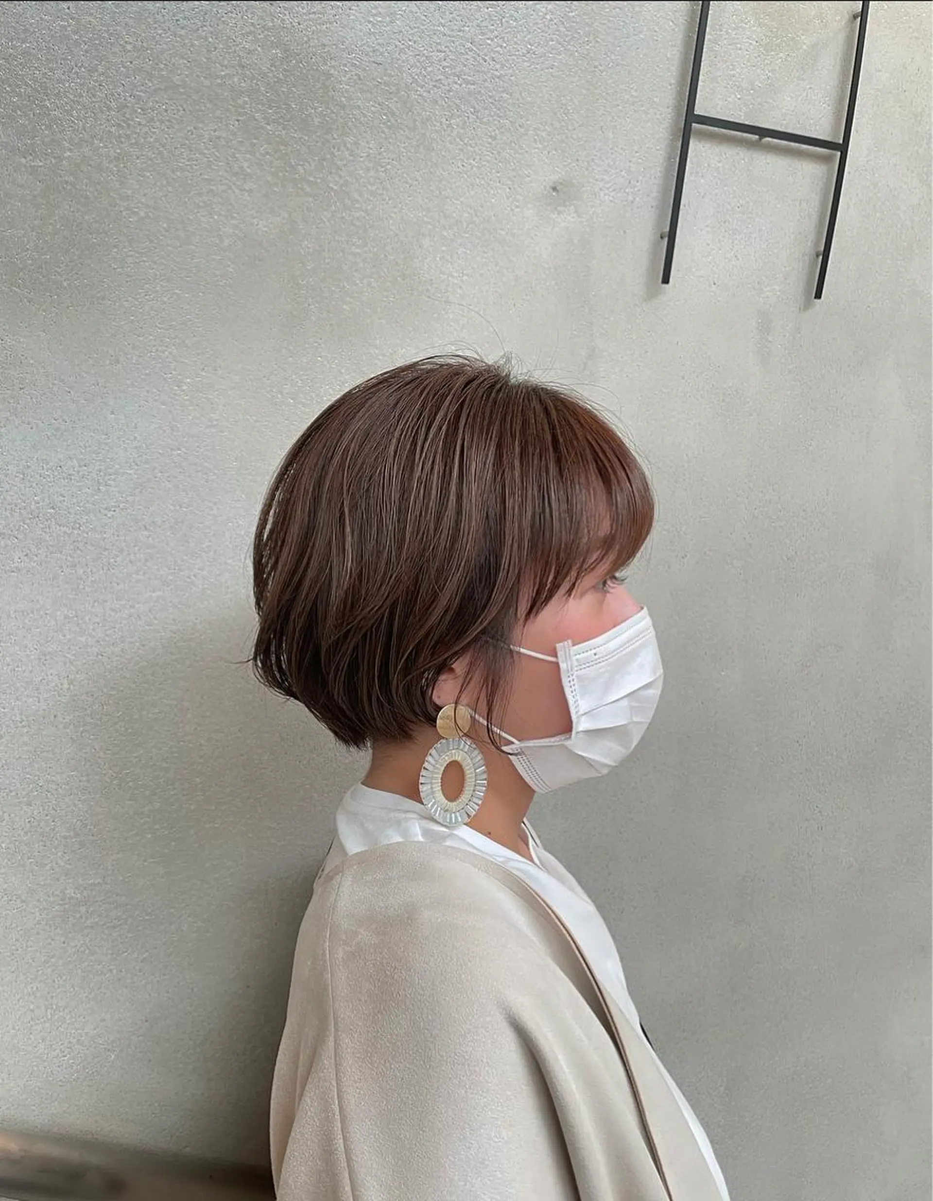 ショート カラー ショートボブ アディクシーカラー グレージュ ボブ ショートヘア 沖縄/ヘアアレンジ /ナカノのヘアスタイル