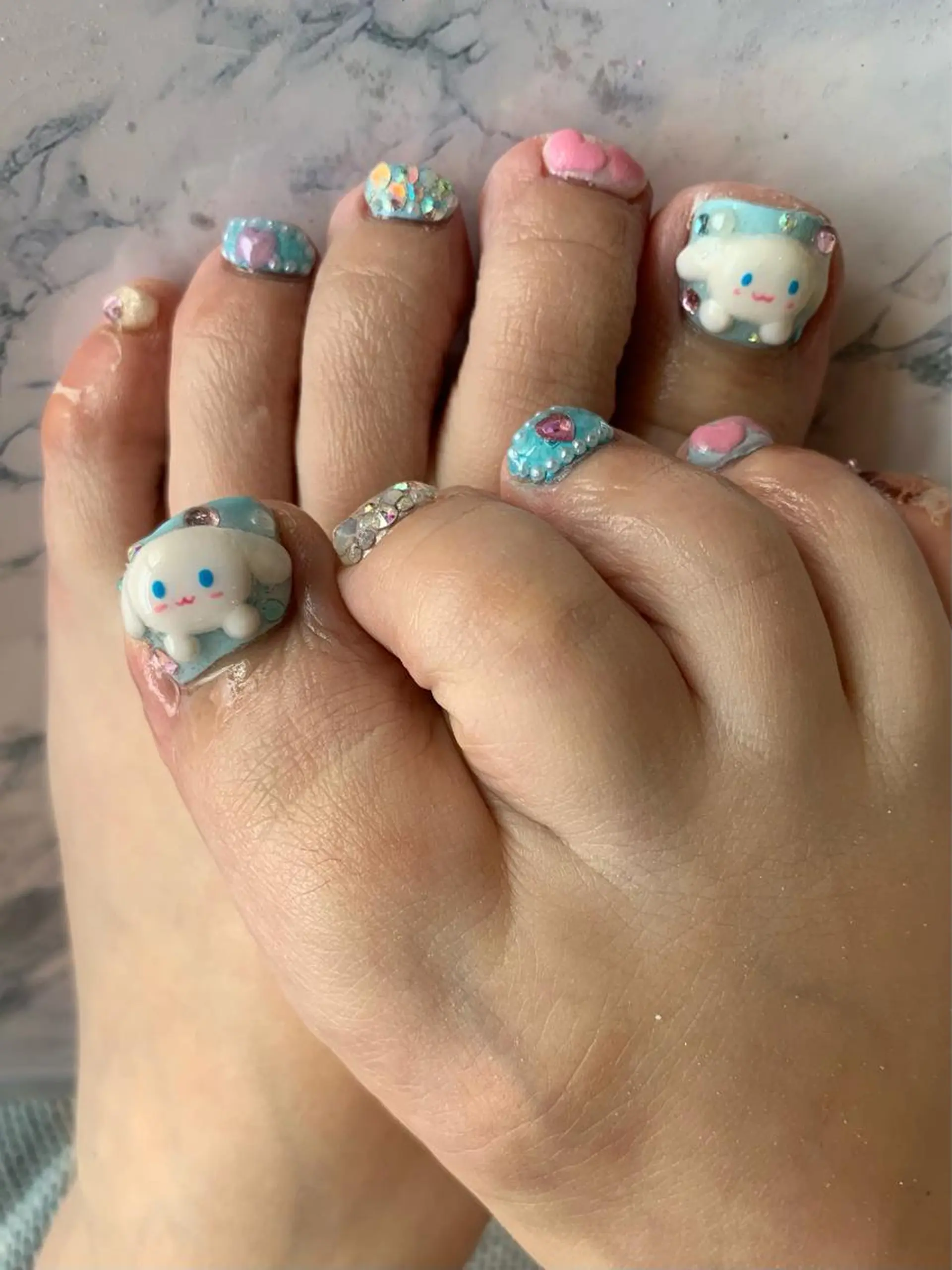 ネイル フットネイル 星 亜也加のネイルデザイン