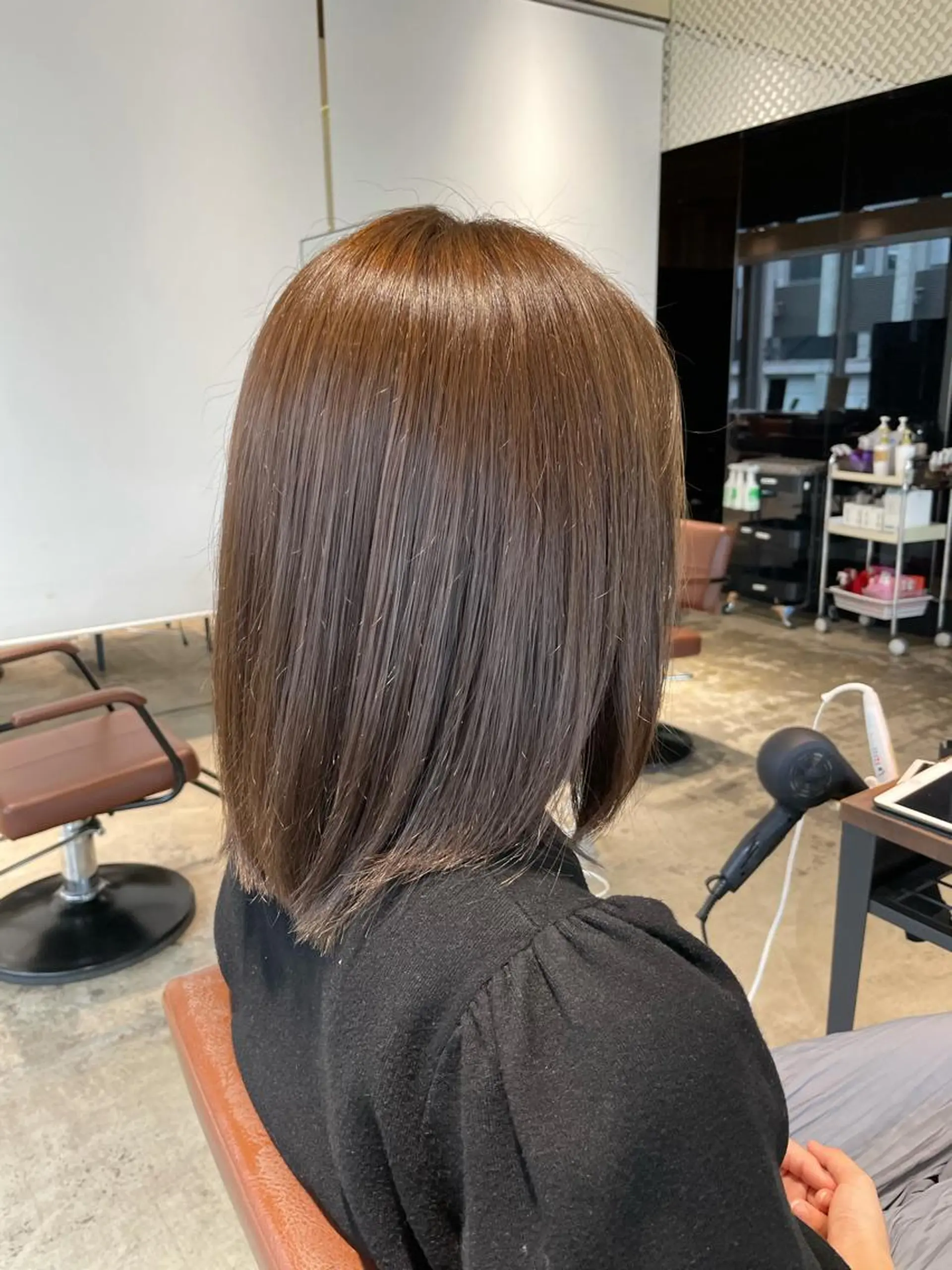 ミディアム カラー SHION/銀座 まとまるカット🩵のヘアスタイル