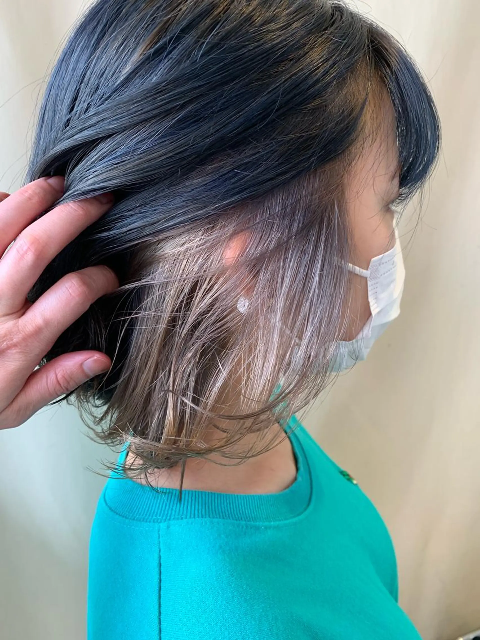 ショート カラー ヘアアレンジ ベージュカラー ネイビーカラー 🔶似合わせセンター パート/ヤス🔶のヘアスタイル