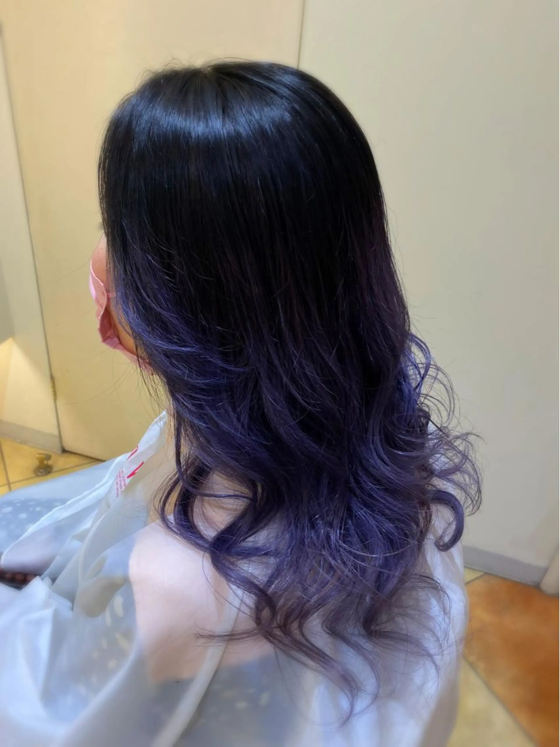 ロング カラー グラデーションカラー バイオレットカラー 小顔レイヤー💗 木村実樹のヘアスタイル