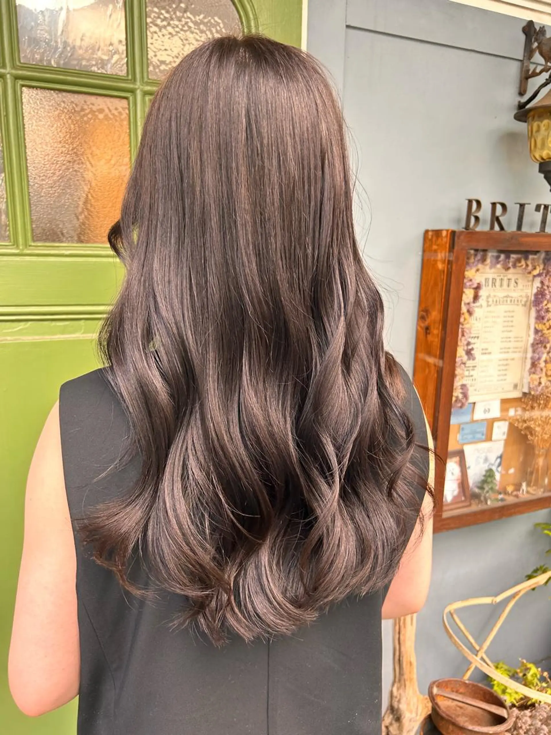 ロング カラー カット ヘアカラー トリートメント ヘッドスパ 清水千優/パーマ/透 明感カラー/メンズのヘアスタイル