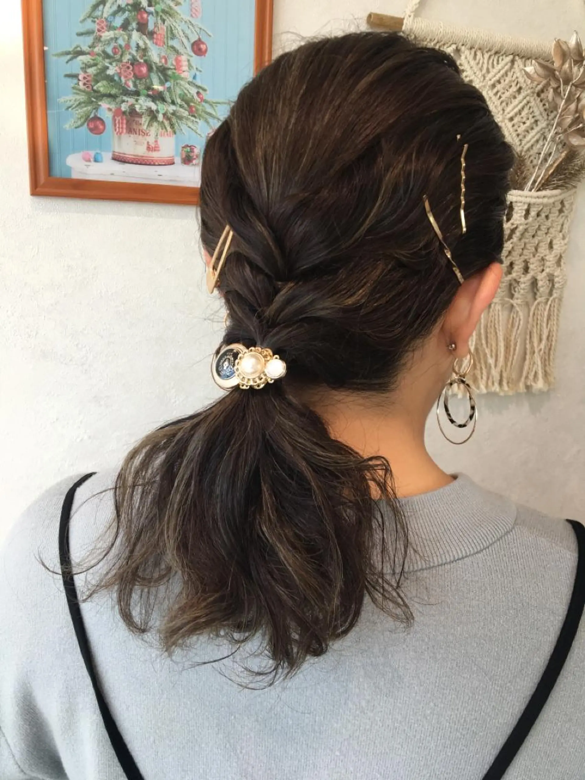 ミディアム ヘアアレンジ ヘアセット ヘアセット/髪質改善 🌿 長 若奈のヘアスタイル