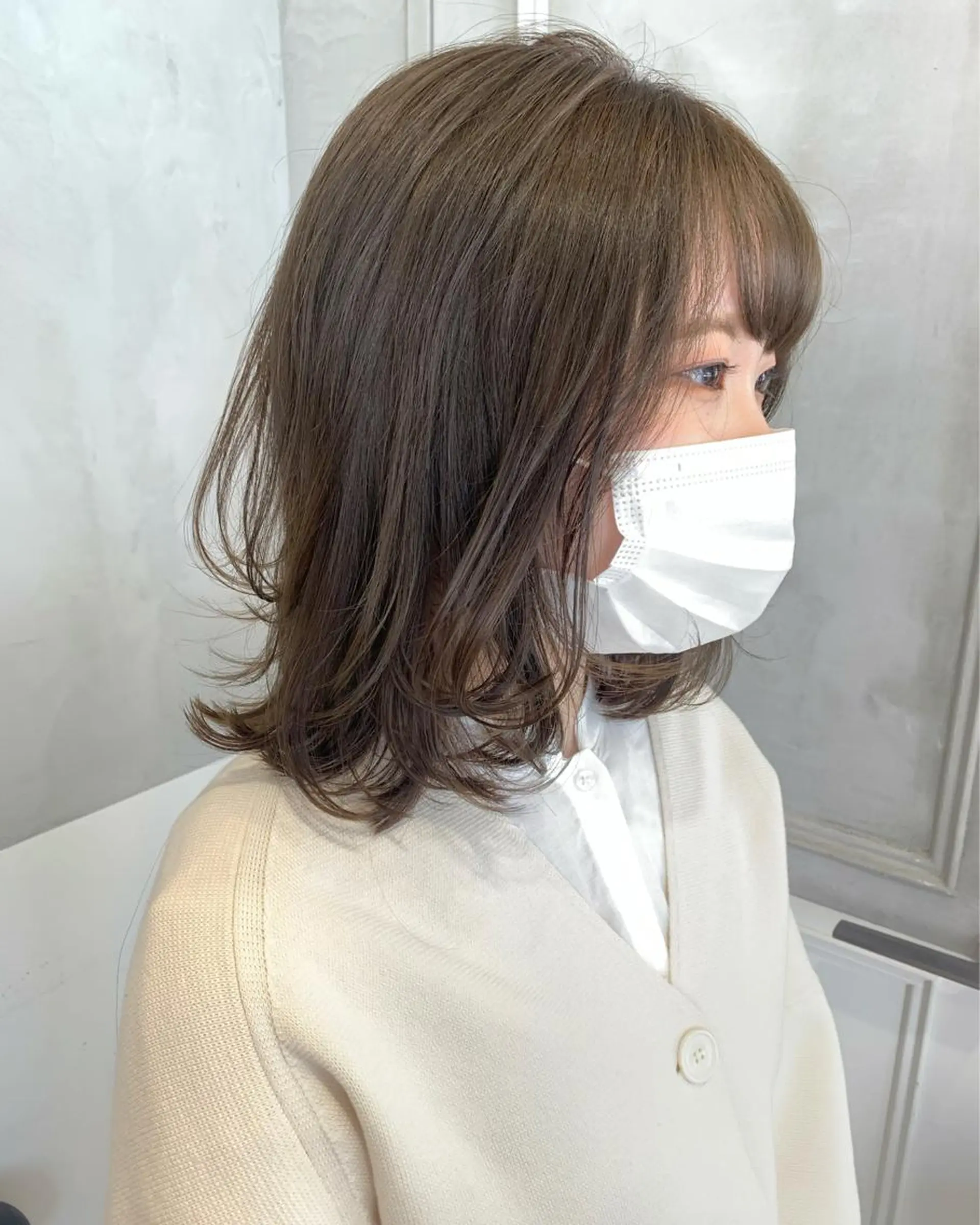 ミディアム カラー 透明感カラー minami🪷 暖色カラーのヘアスタイル