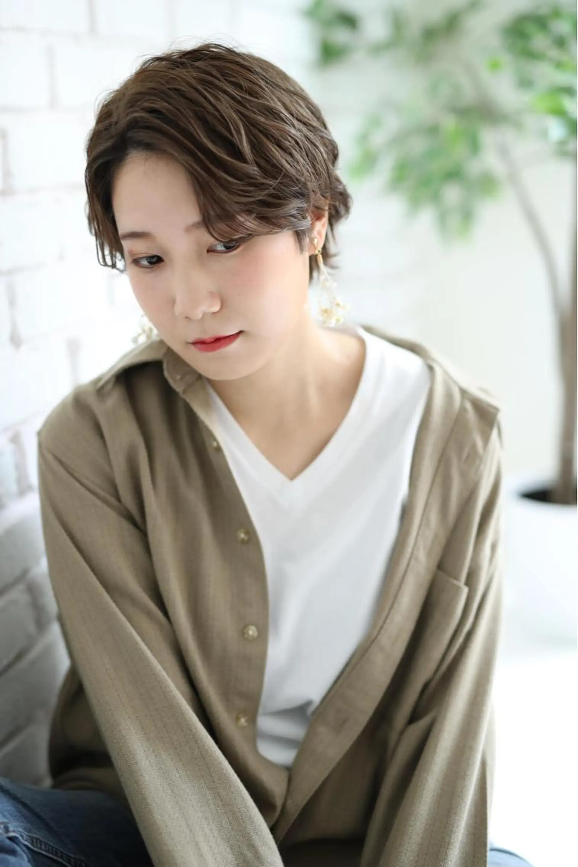 ショート カラー 阿部 響香のヘアスタイル