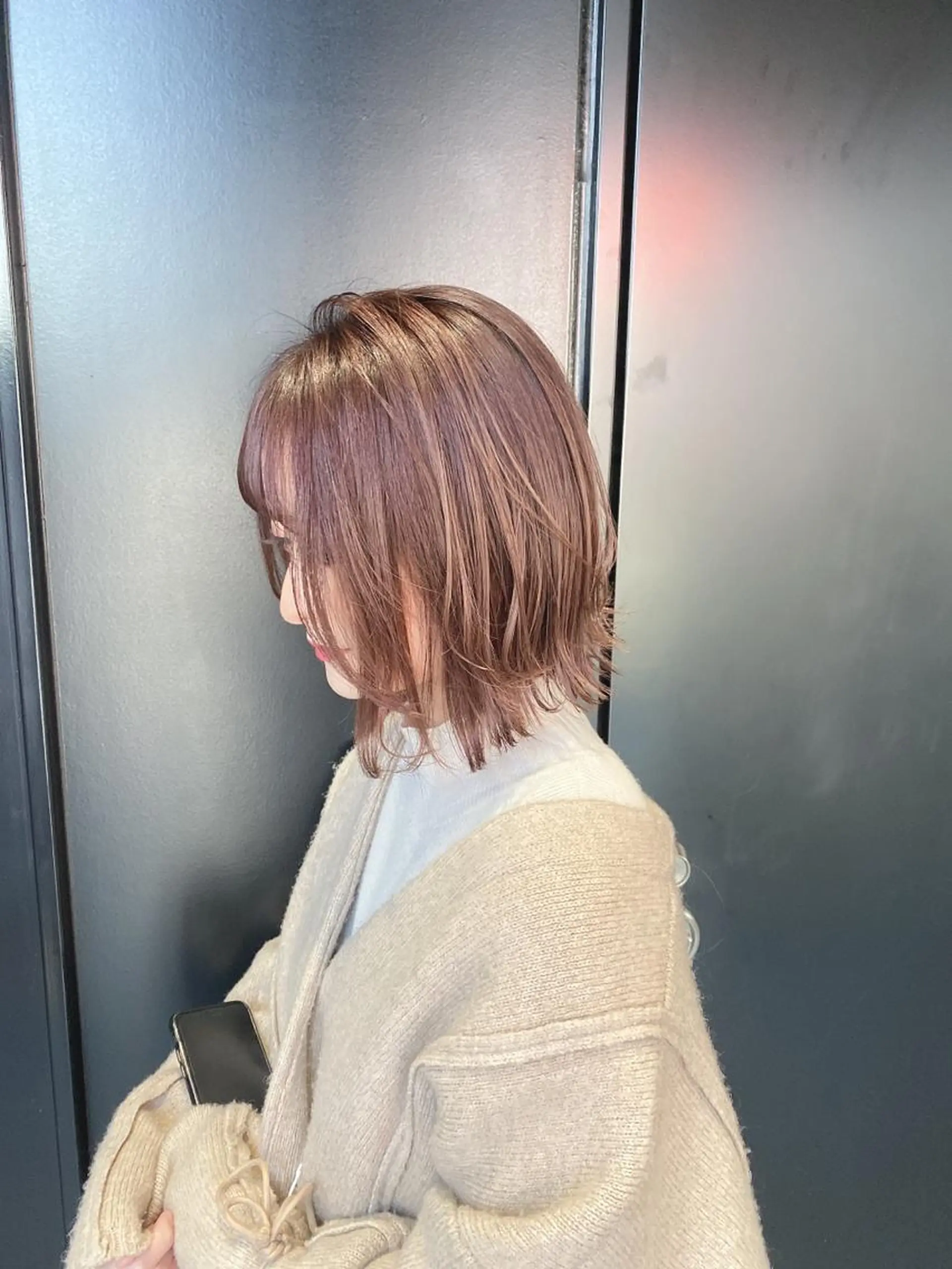 ショート カラー ヘアアレンジ re naのヘアスタイル