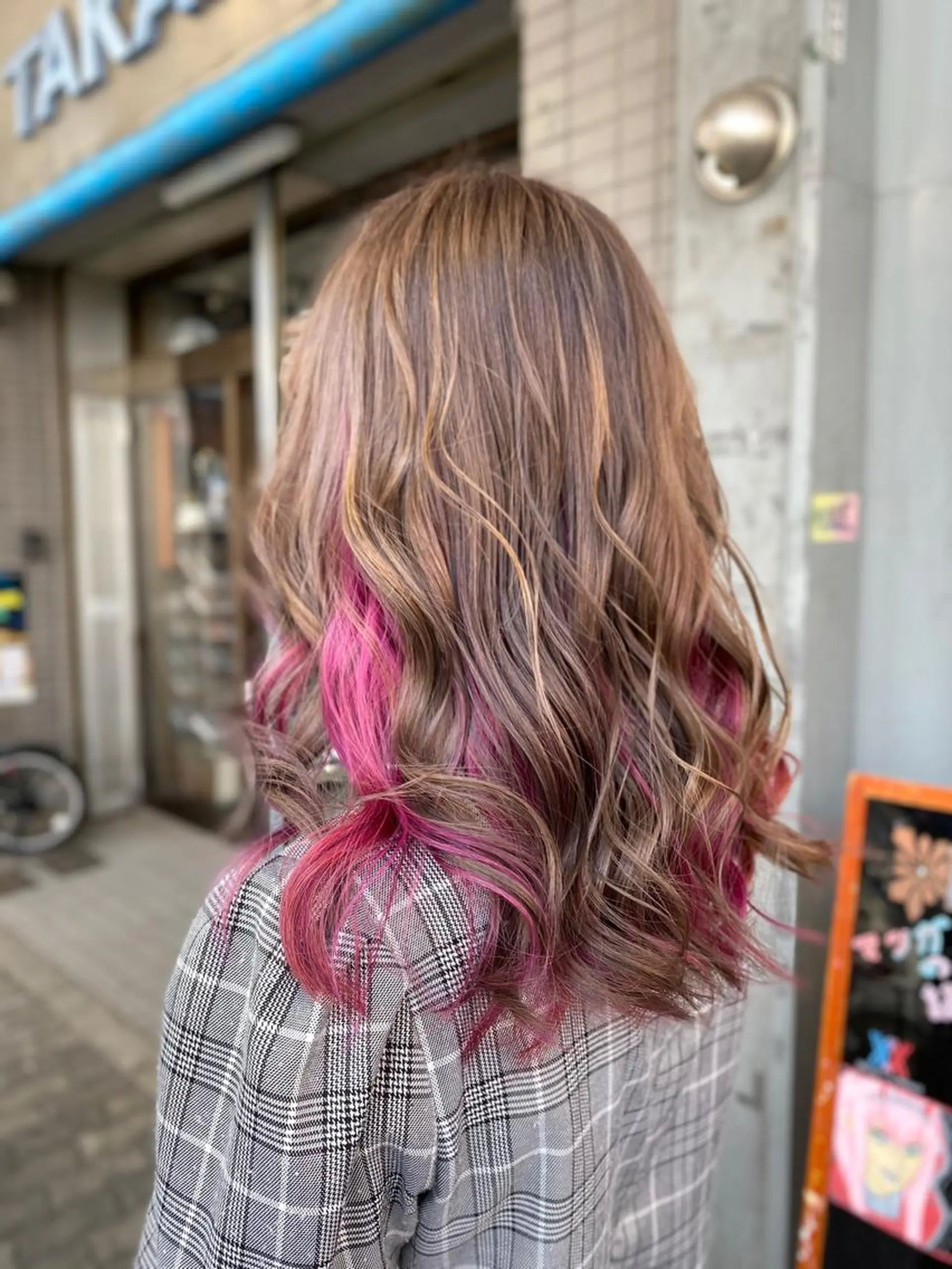 ミディアム ヘアカラー ゆぴ☾‪/推しカラー /ハイトーンのヘアスタイル