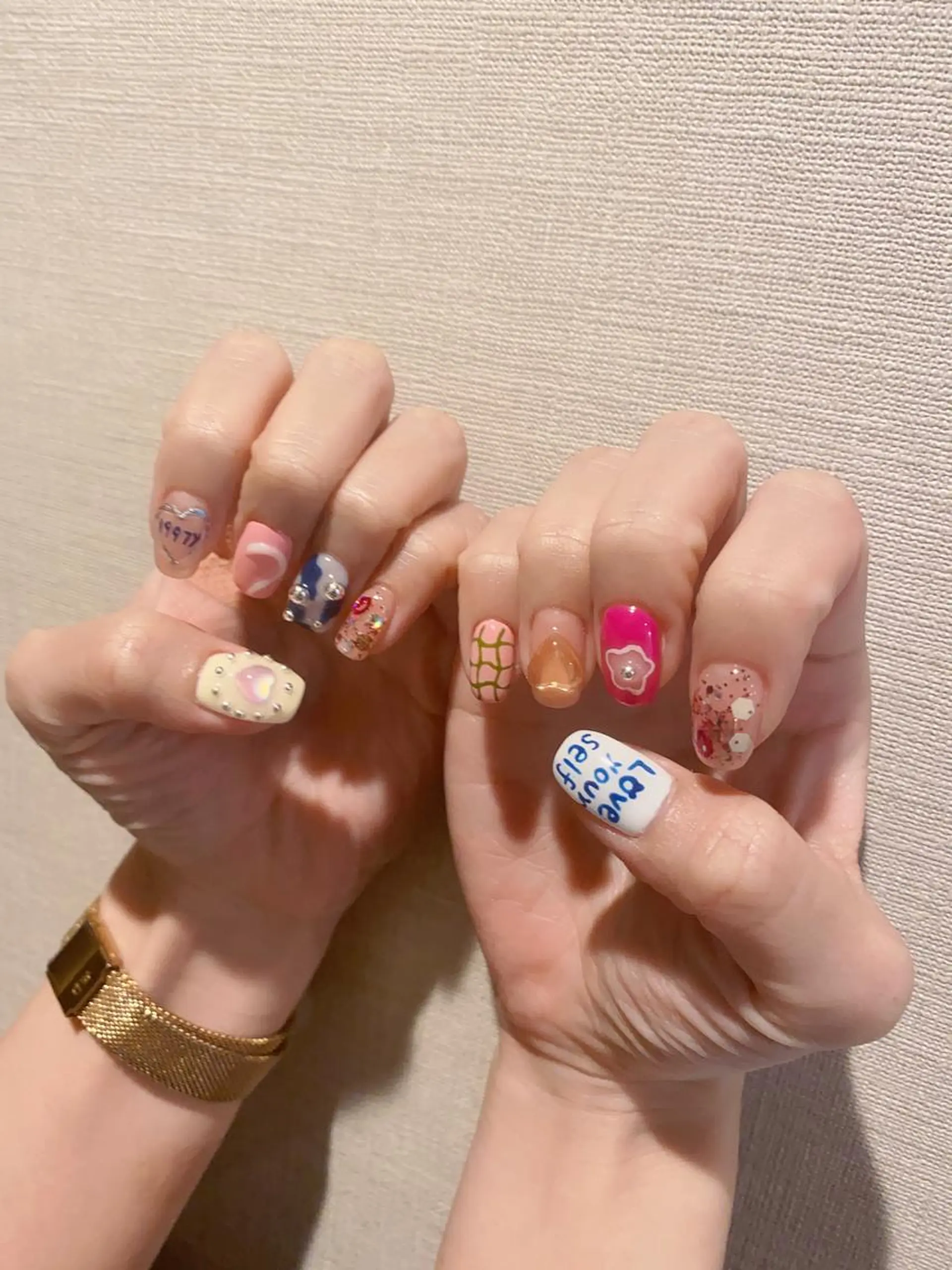 ネイル ハンドネイル 👍thumbs up nail👍のネイルデザイン
