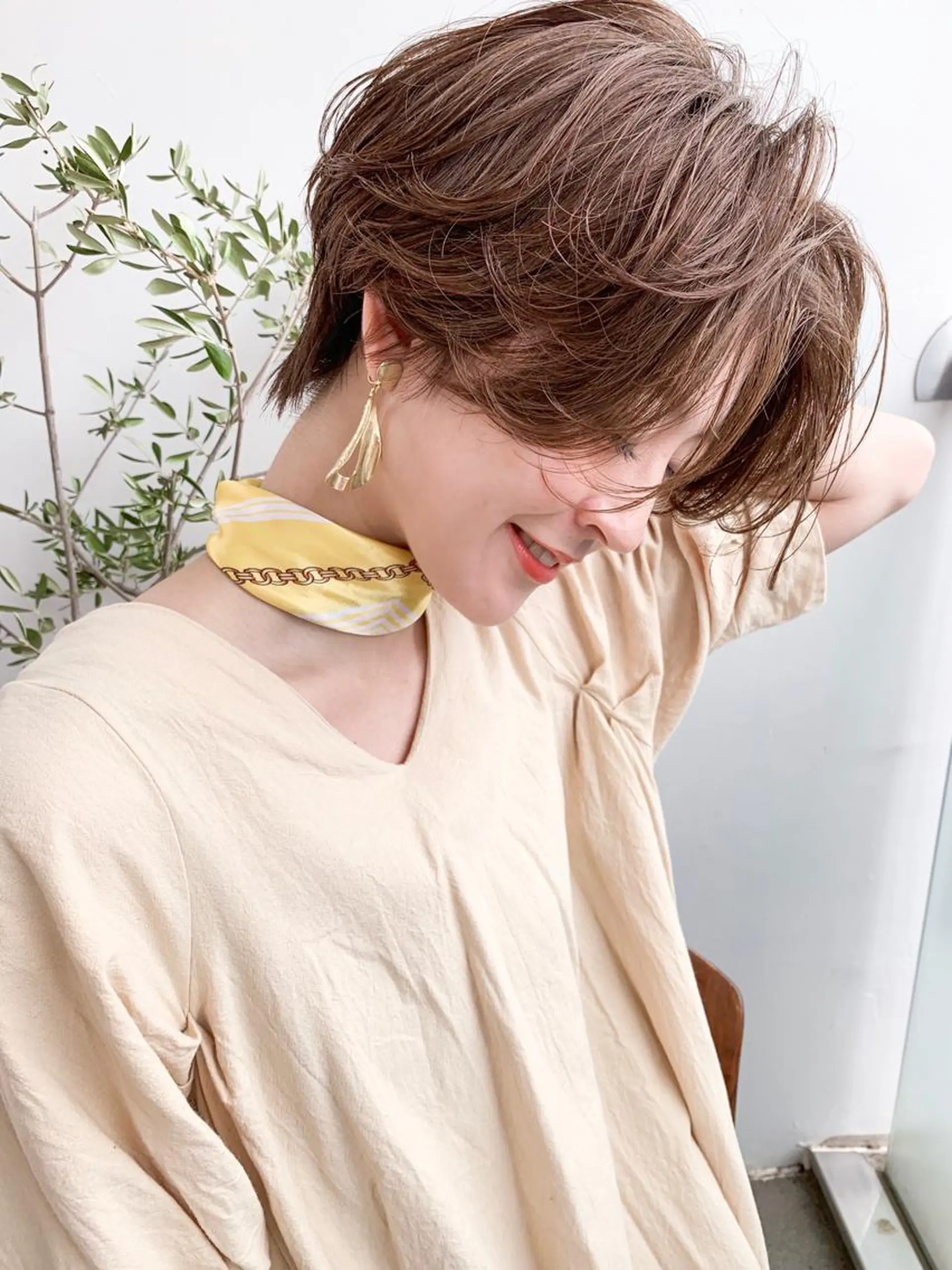 ショート カラー パーマ カット ヘアカラー トリートメント ショート/レイヤー なら石井知希のヘアスタイル