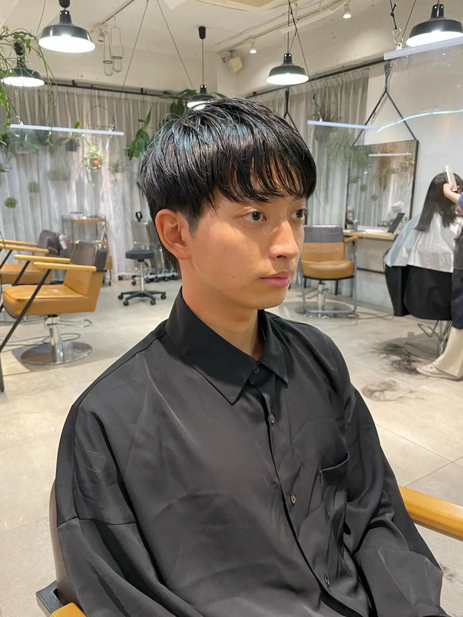 ショート メンズ 小顔レイヤー×コンパ クトボブ/林隆平のヘアスタイル