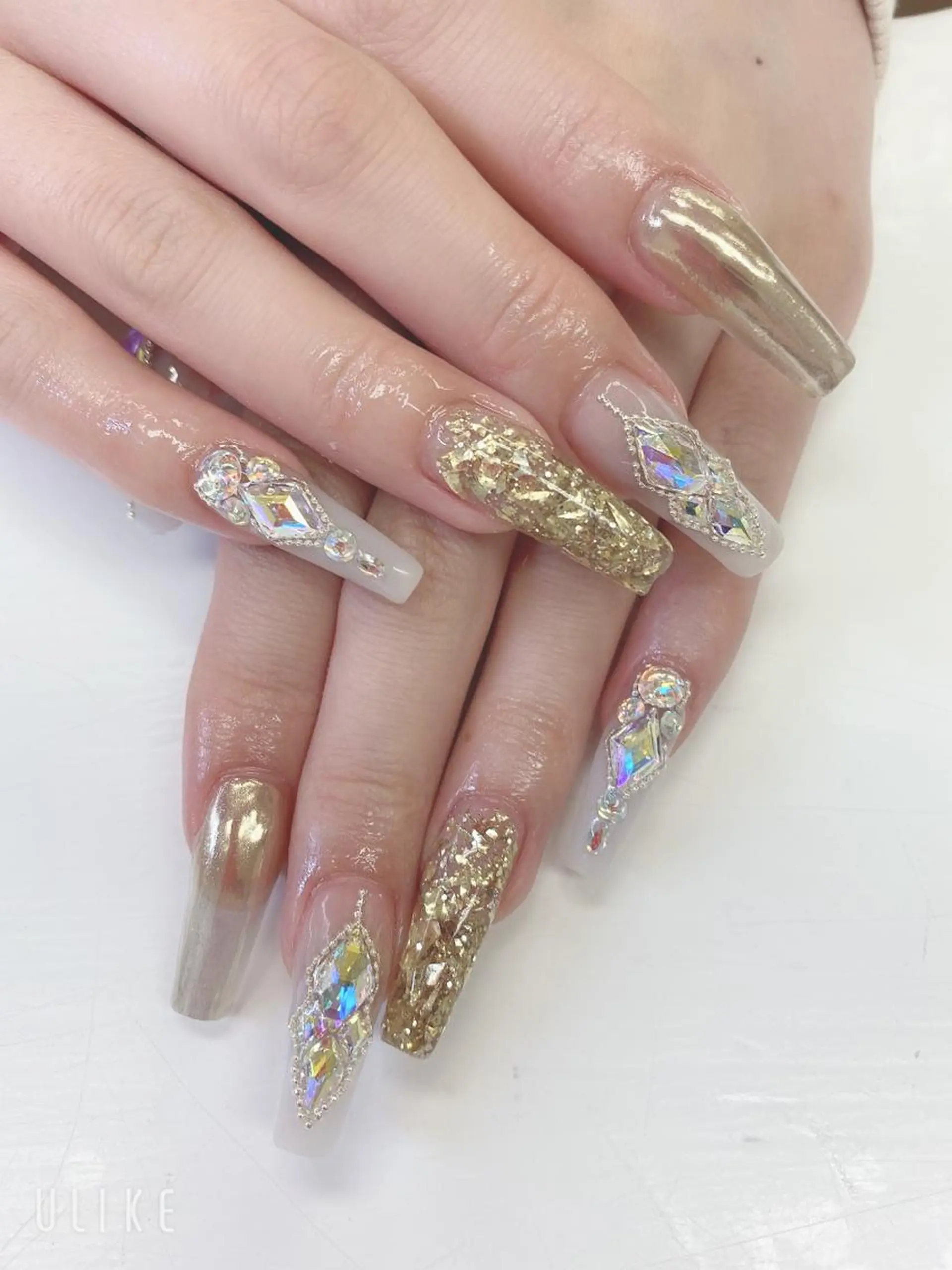 ロング ハンドネイル JNA認定講師🌸 RIEのネイルデザイン