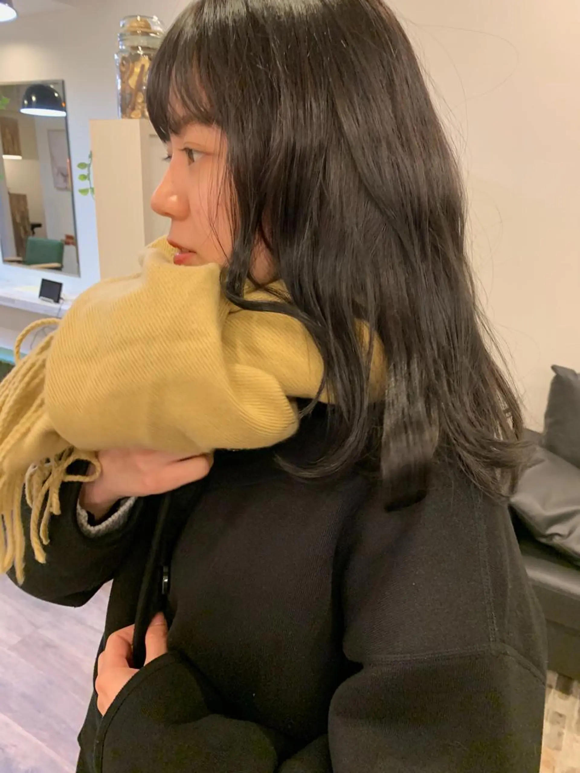 セミロング カラー ブルーカラー ブルージュ ヘアカラー トリートメント m ā l o.🌷 サカモトマイコのヘアスタイル