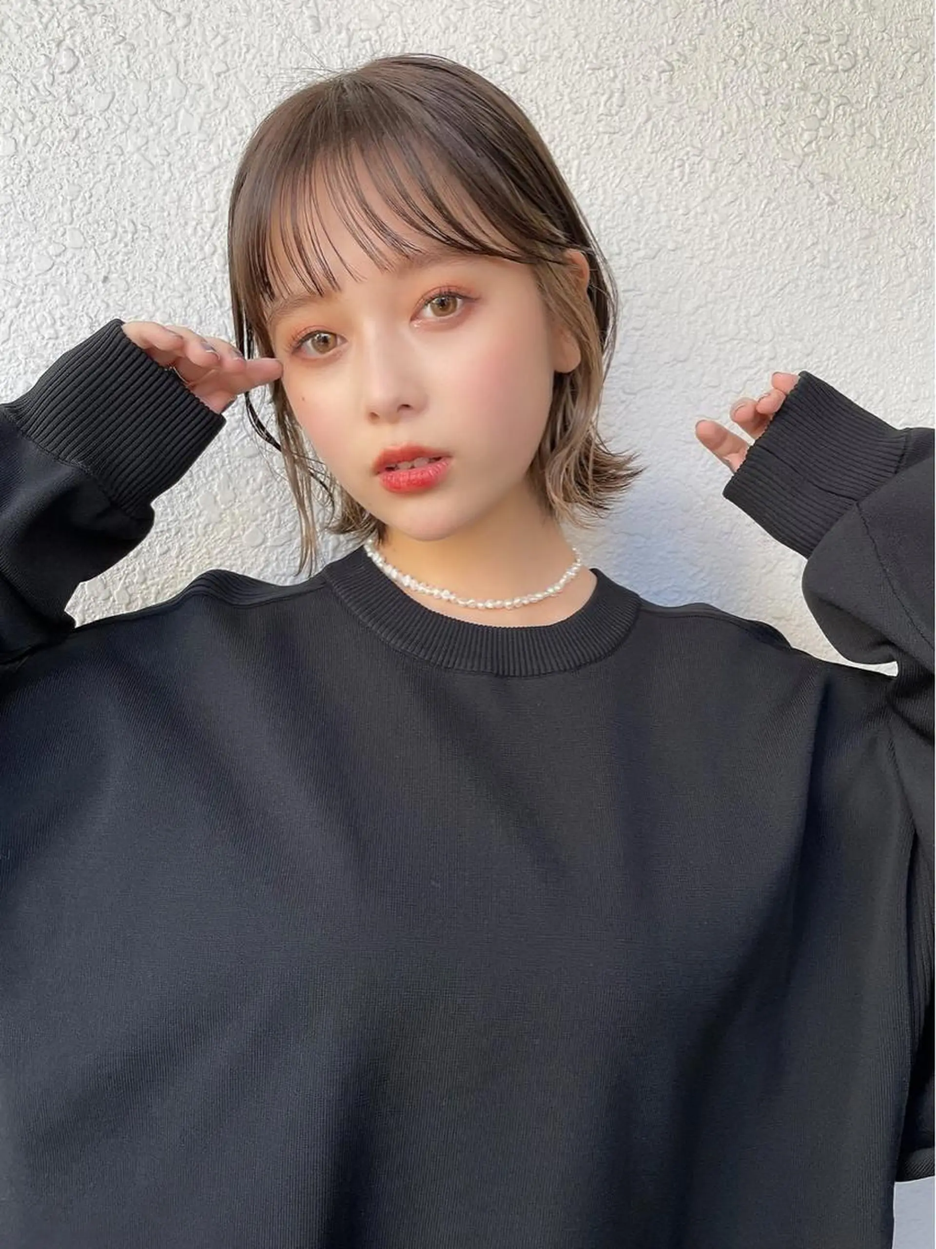 ミディアム カラー ボブ 韓国風ヘア カット ヘアカラー ✨髪質改善/レイヤー ✨川合佑哉のヘアスタイル