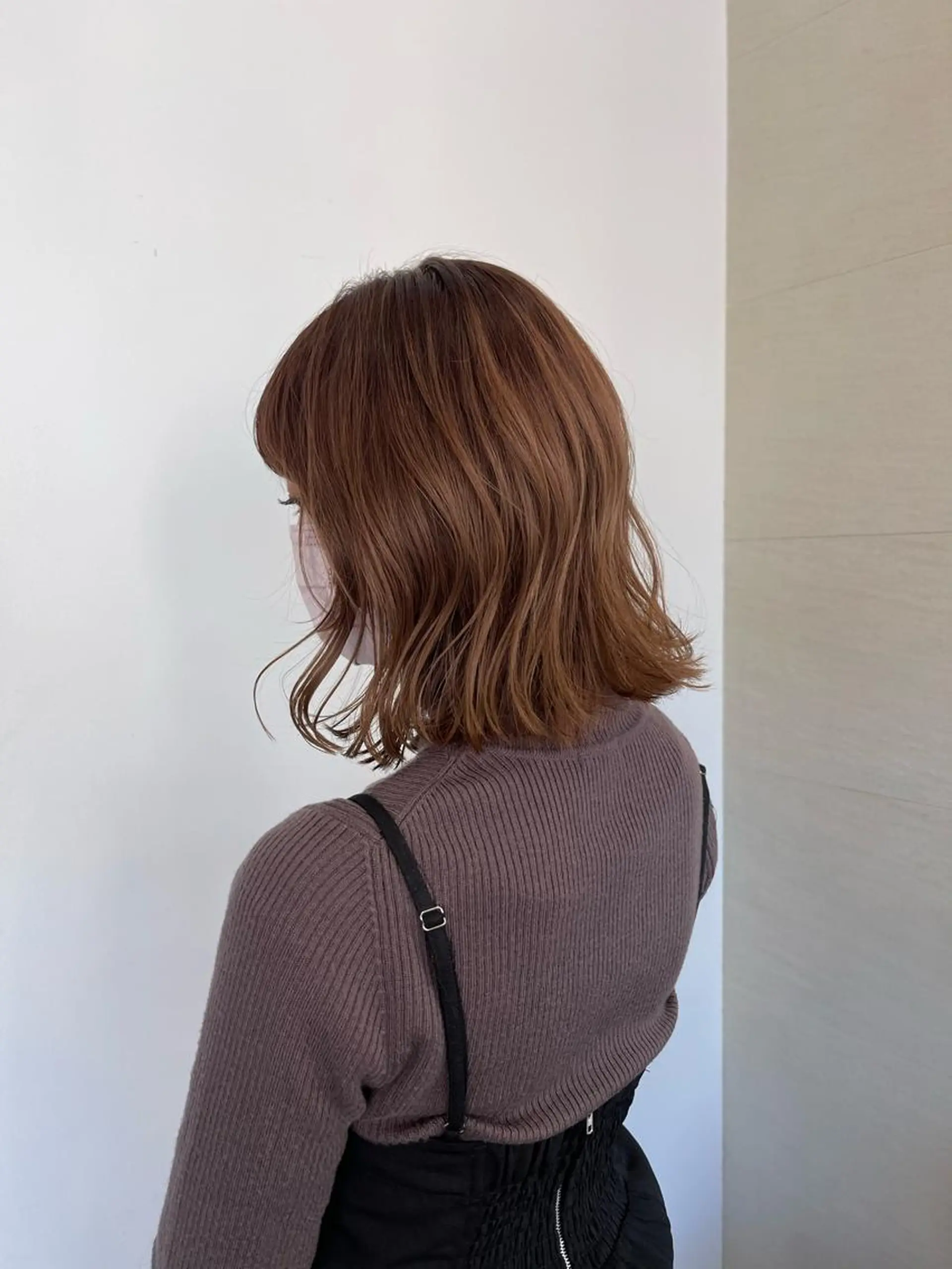 ミディアム カラー ベージュカラー ラベンダーカラー ピンクカラー ピンクラベンダー shiori/暖色/ レイヤー/似合わせのヘアスタイル