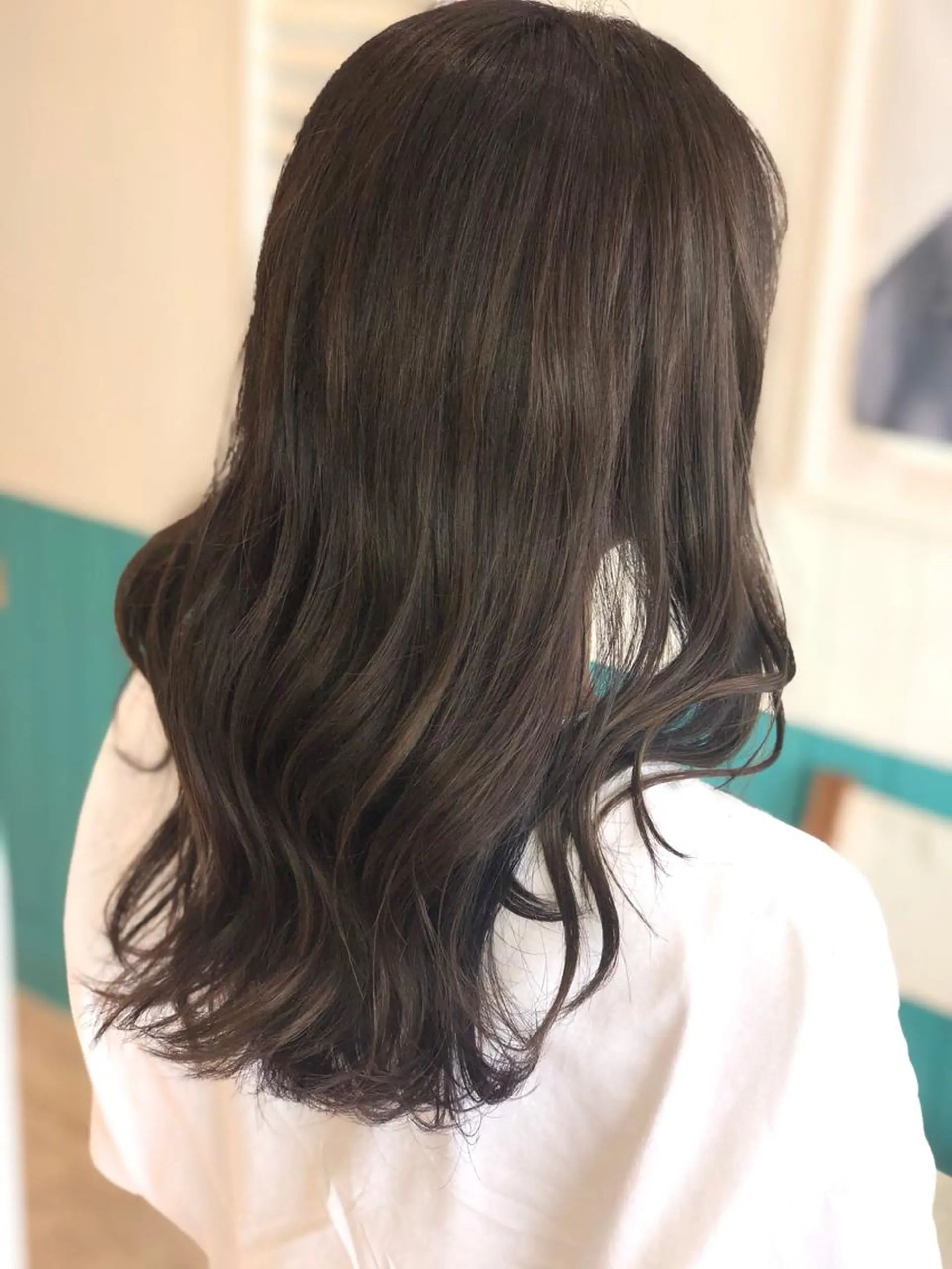 ロング カラー アッシュ ベージュカラー ハイライトカラー ハイライト ヘアカラー トリートメント Snaly カラー特化ページのヘアスタイル