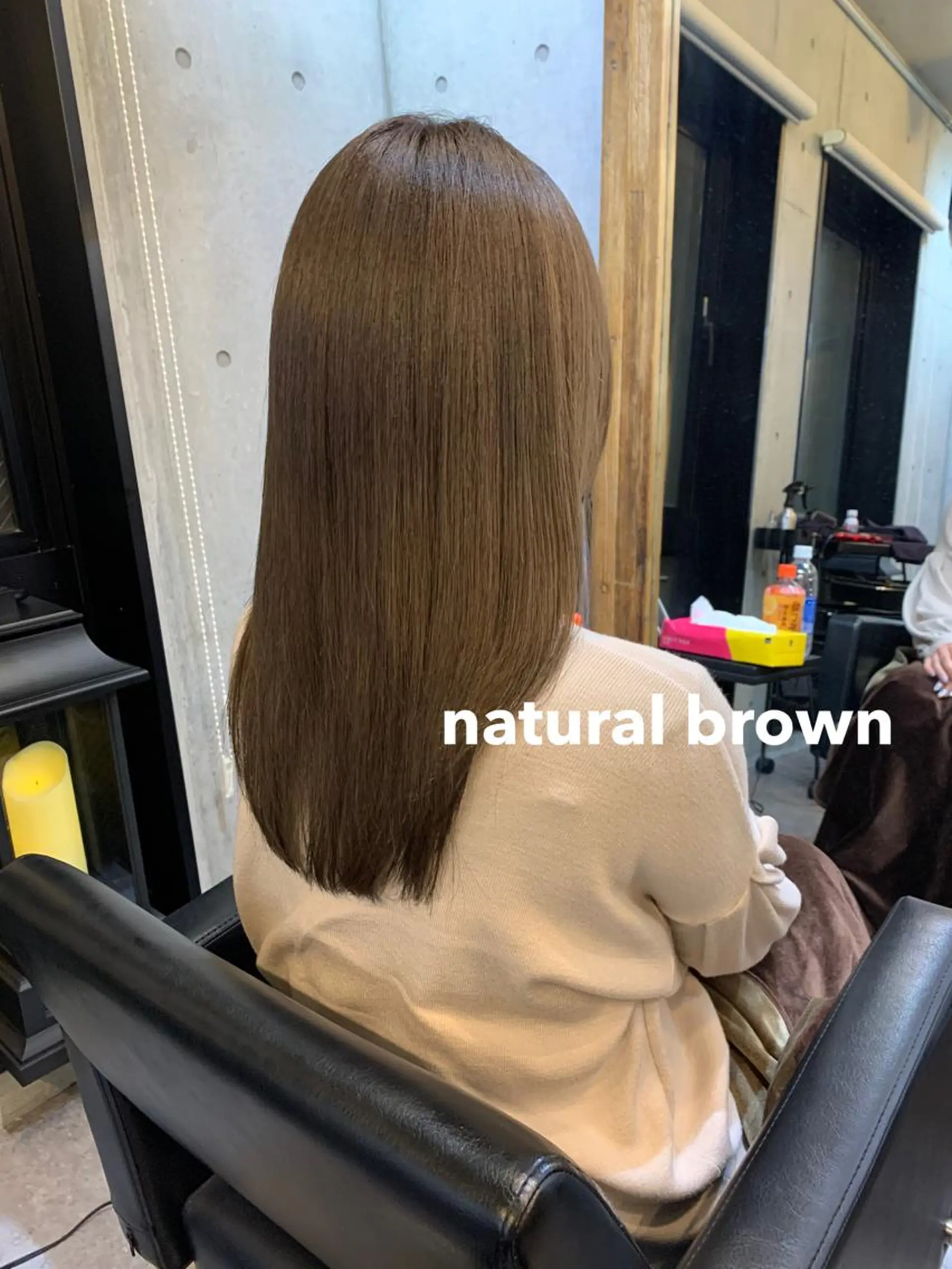 ミディアム カラー アクアカラー ブラウンカラー 髪質改善 トリートメント カット ヘアカラー トリートメント ヘッドスパ 柔らかブラウン/顔周 りレイヤー♡ユウシのヘアスタイル