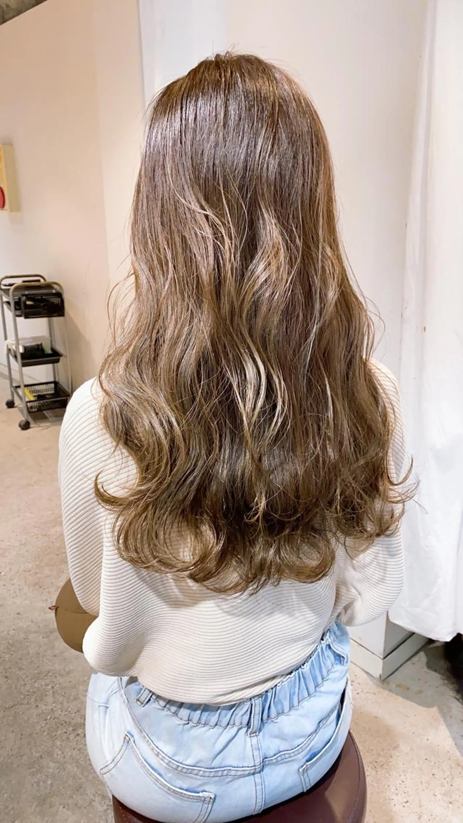 ロング ショートボブ アッシュ ボブ 外国人風カラー ハイライト メンズツイスパ ショートフクヤマシンのヘアスタイル