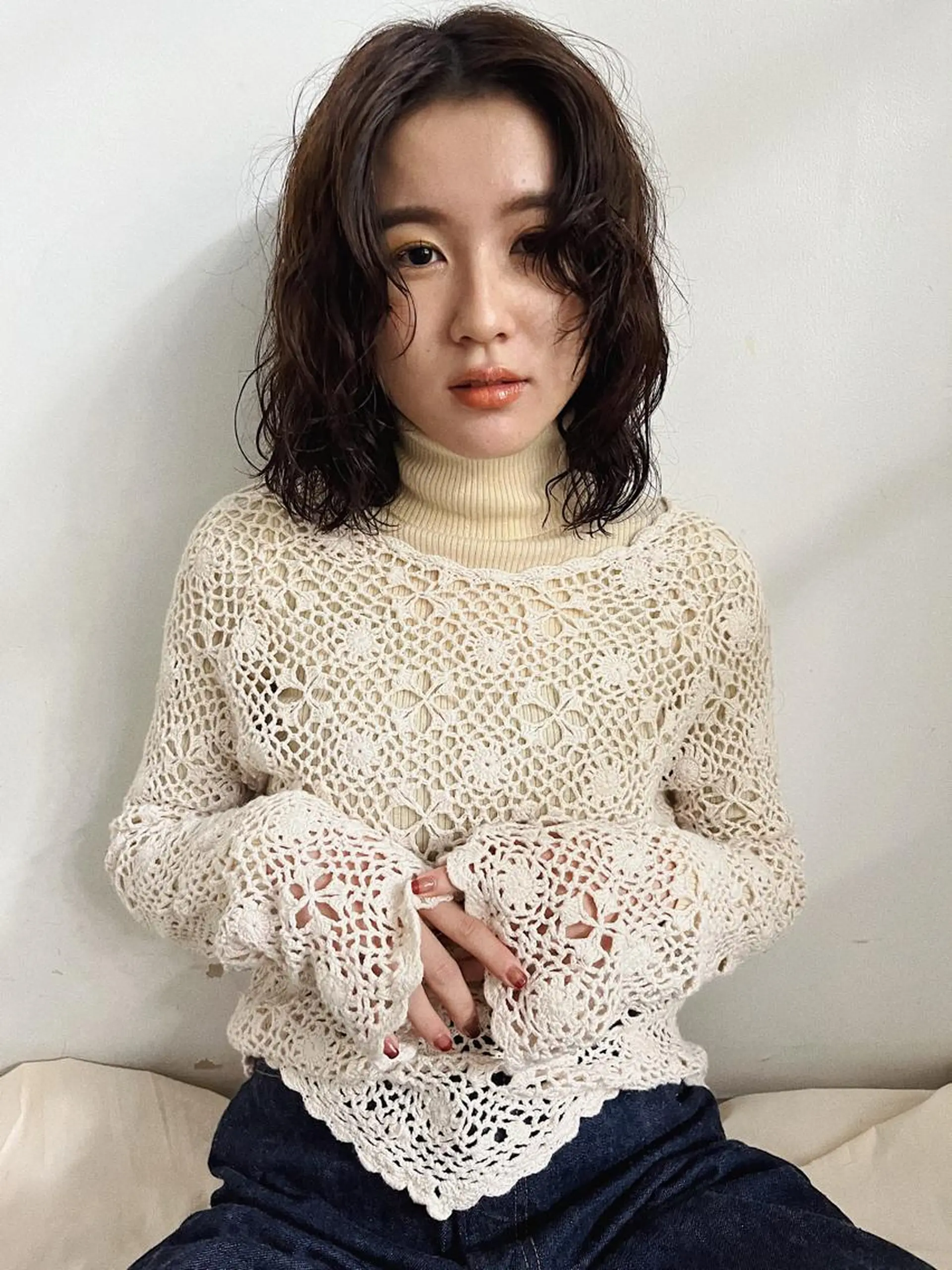 ミディアム 西山 紗耶香🪽 透明感カラー/ボブのヘアスタイル