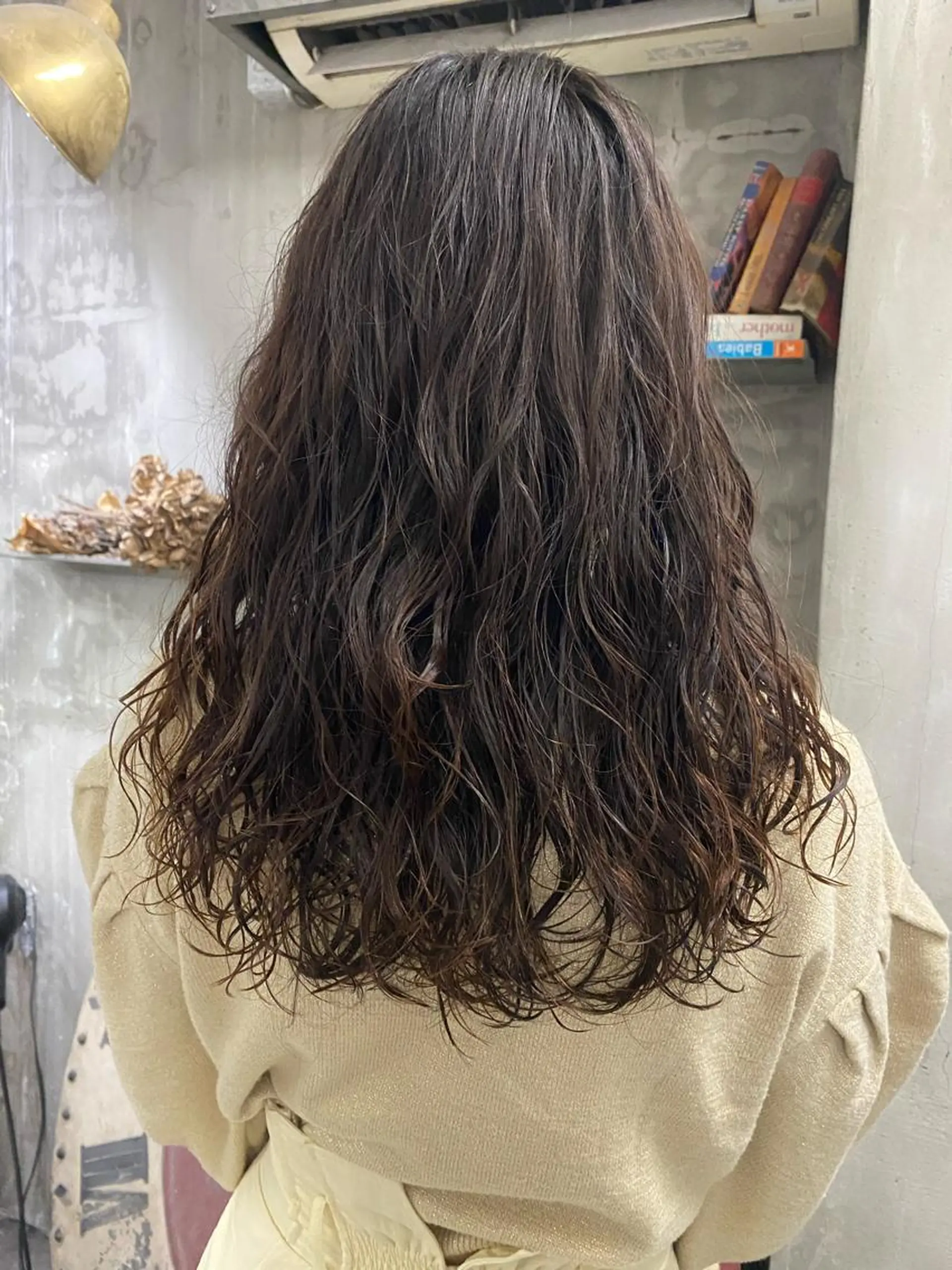 セミロング パーマ お任せヘア☘️☘️ 及川渚のヘアスタイル