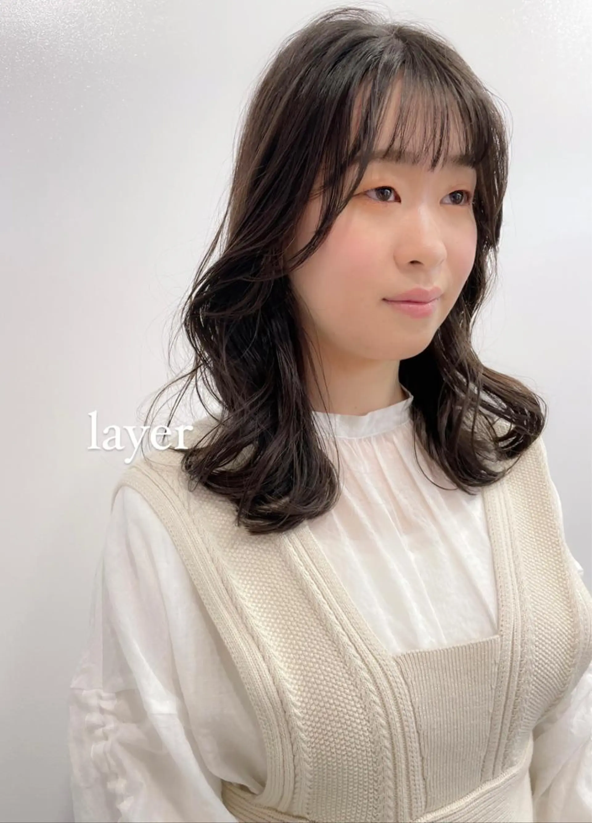 ミディアム カラー パーマ 💖美髪矯正💖 辻未侑のヘアスタイル