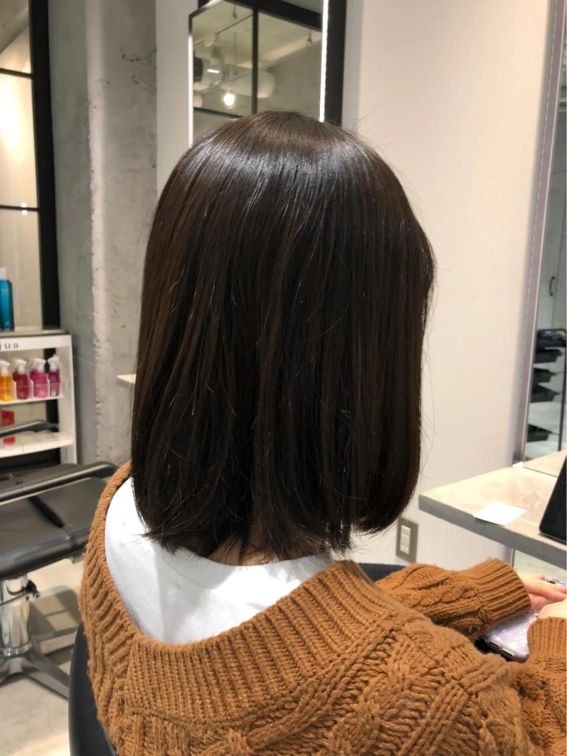 ミディアム カラー 髪質改善/縮毛矯正 レイヤー/松川匠のヘアスタイル