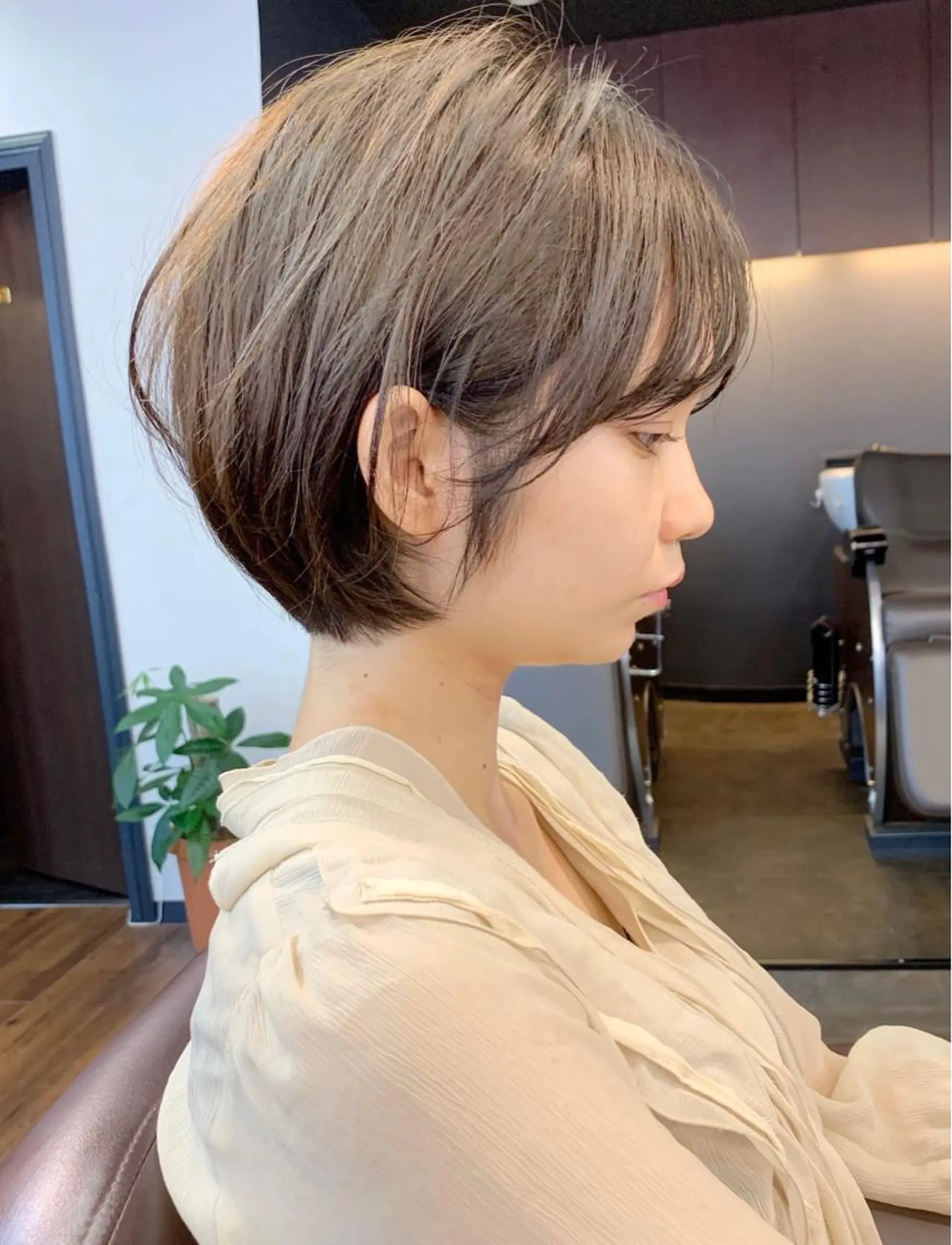 ショート カラー 縮毛矯正/ショート/ レイヤー/畑中正敏のヘアスタイル