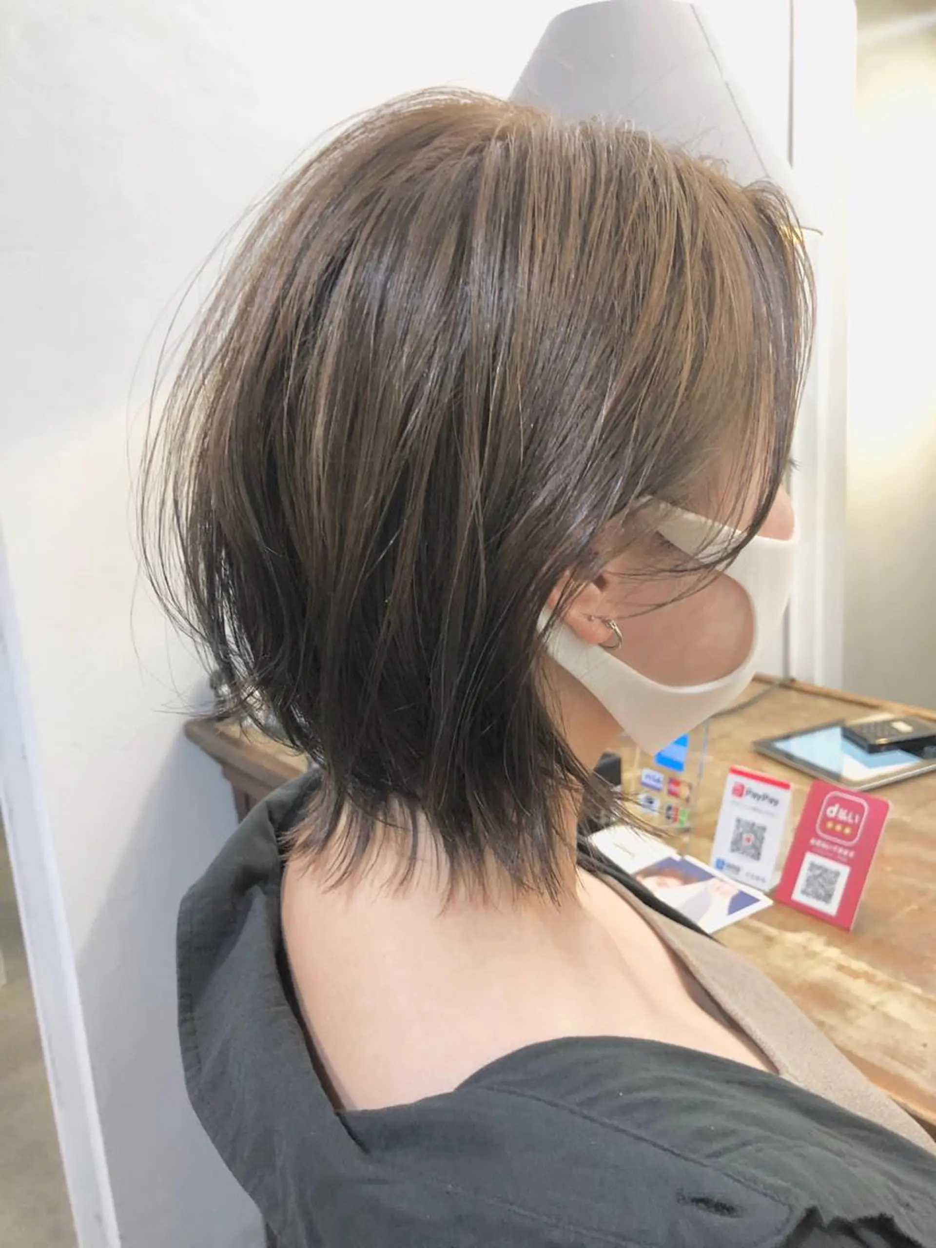 ショート カラー ボブ ウルフカット カット ヘアカラー 千葉 郁也のヘアスタイル