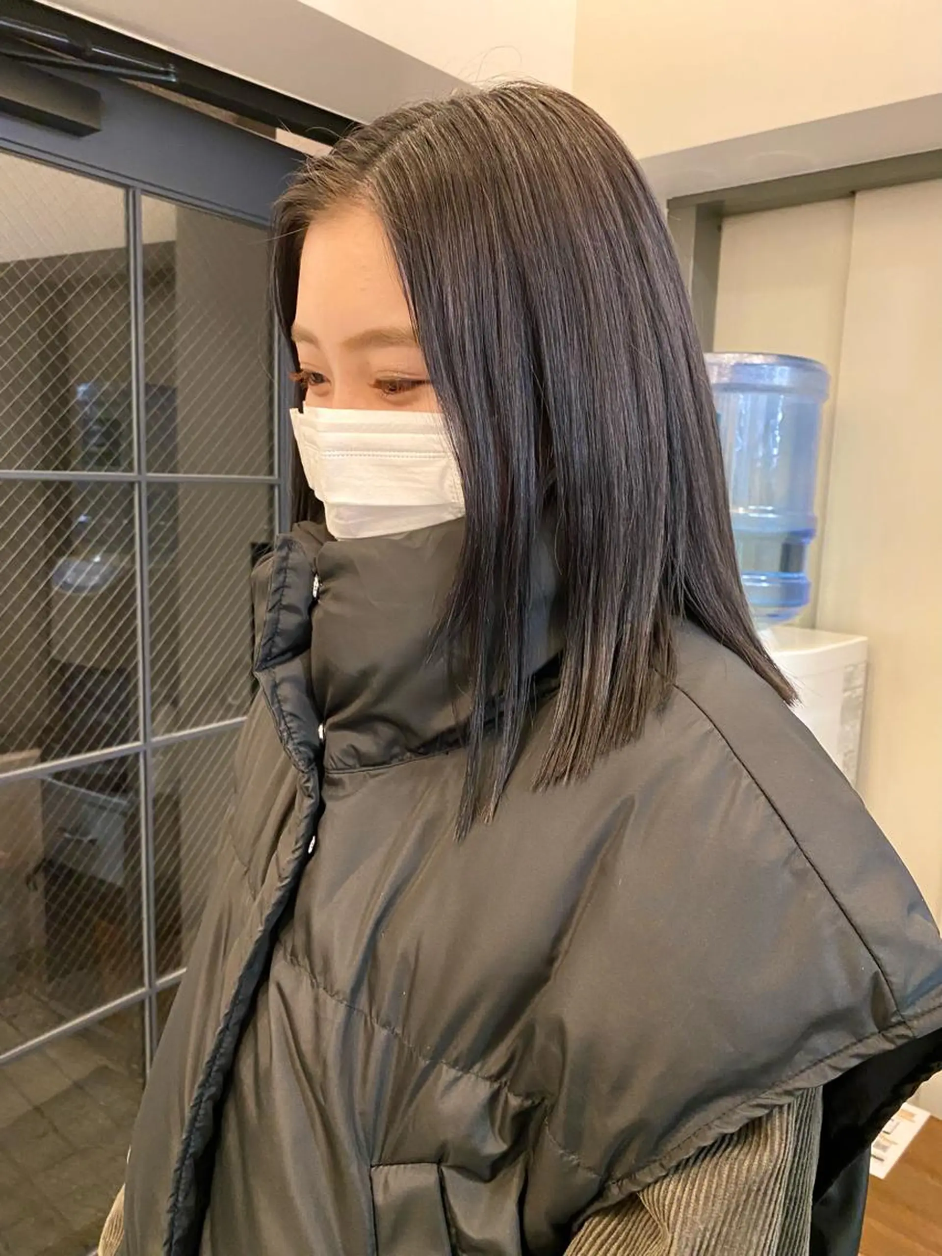 セミロング カラー ヒカル/ミディアム パーマ/ロングパーマのヘアスタイル