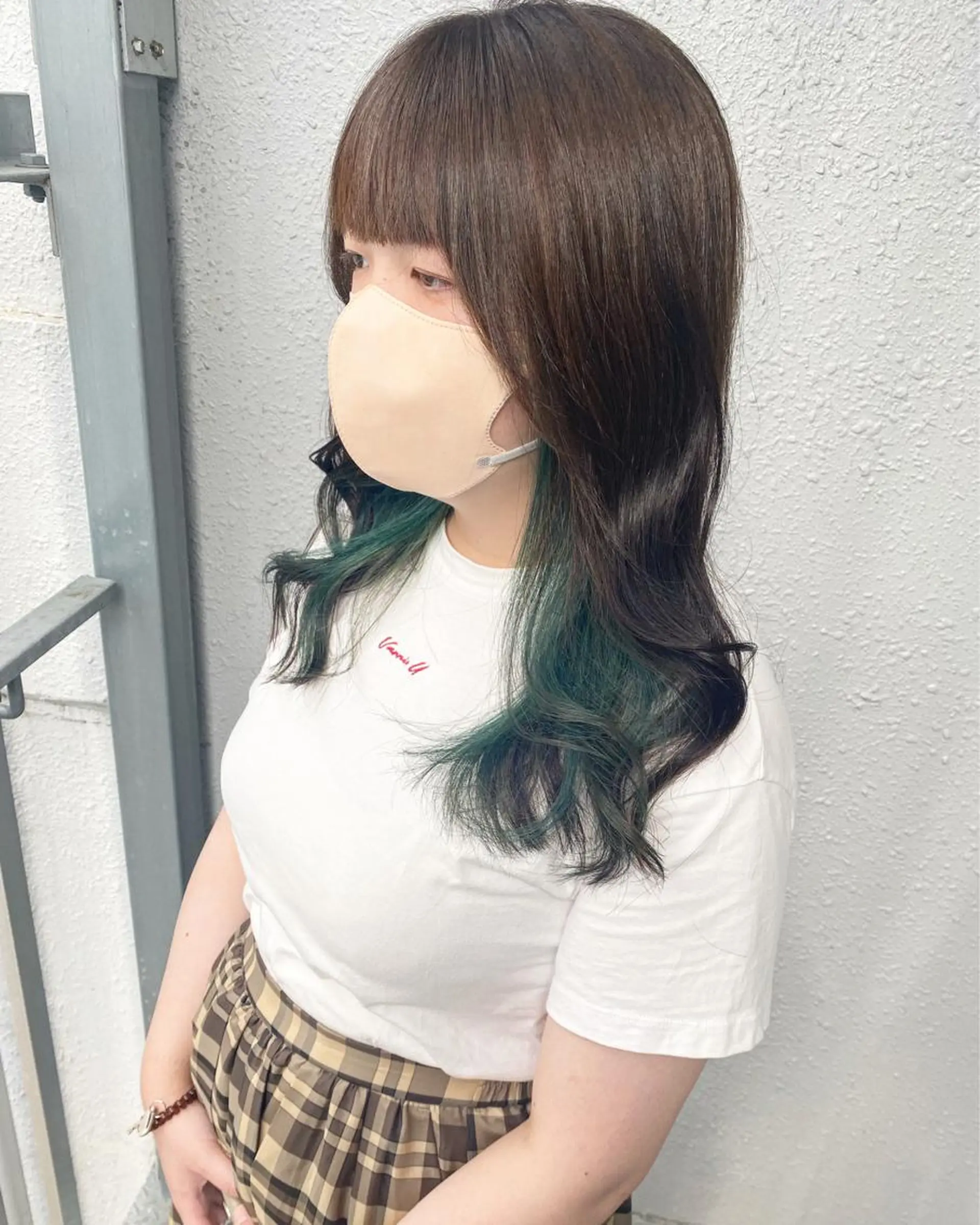 ロング カラー ブリーチ カット ヘアカラー トリートメント 後藤紗英/髪質改善 /オリーブベージュのヘアスタイル