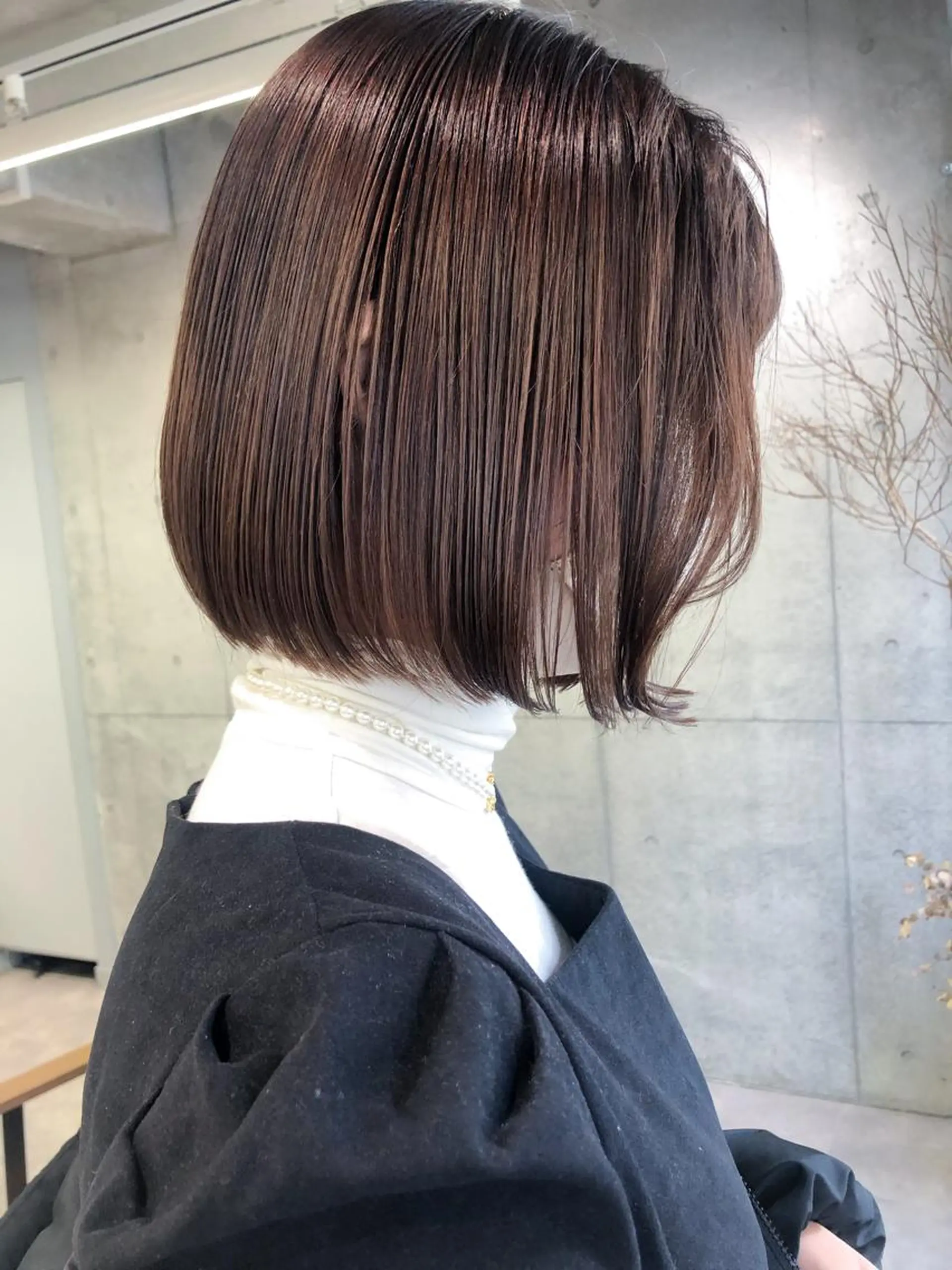 ショート カラー ヘアアレンジ ボブ rii-🩰 トレンド韓国ヘアのヘアスタイル