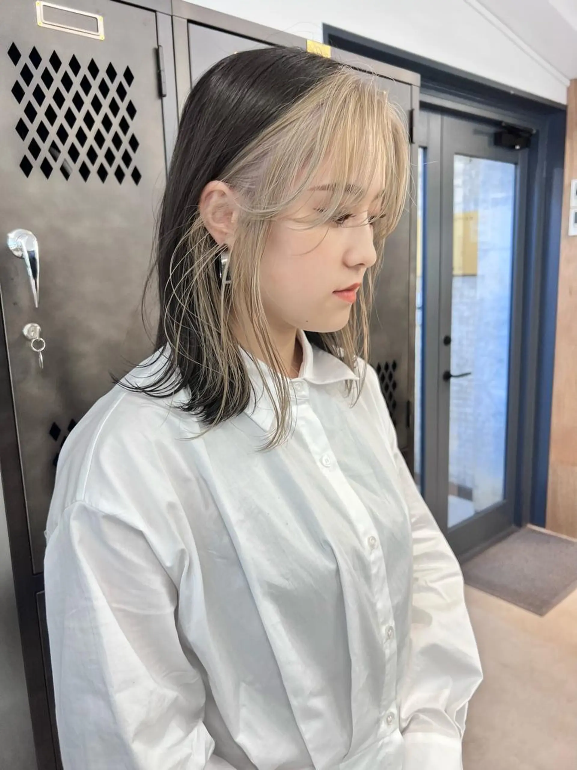 ミディアム カラー カット ヘアカラー 樫原裕二 /柔らかいカラーのヘアスタイル