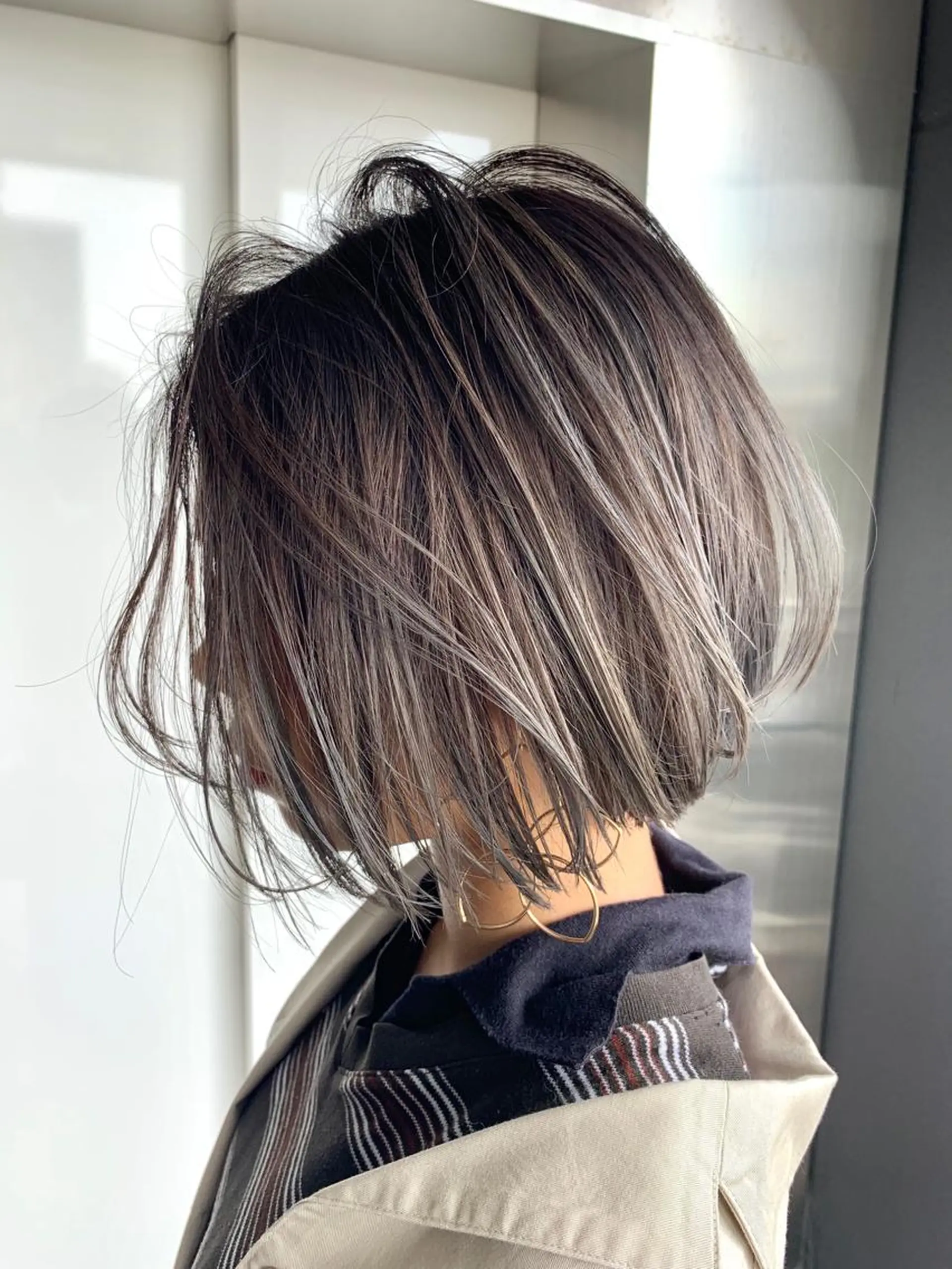 ショート カラー カット ヘアカラー トリートメント メンズヘア/レイヤー /ボブ山内春輝のヘアスタイル