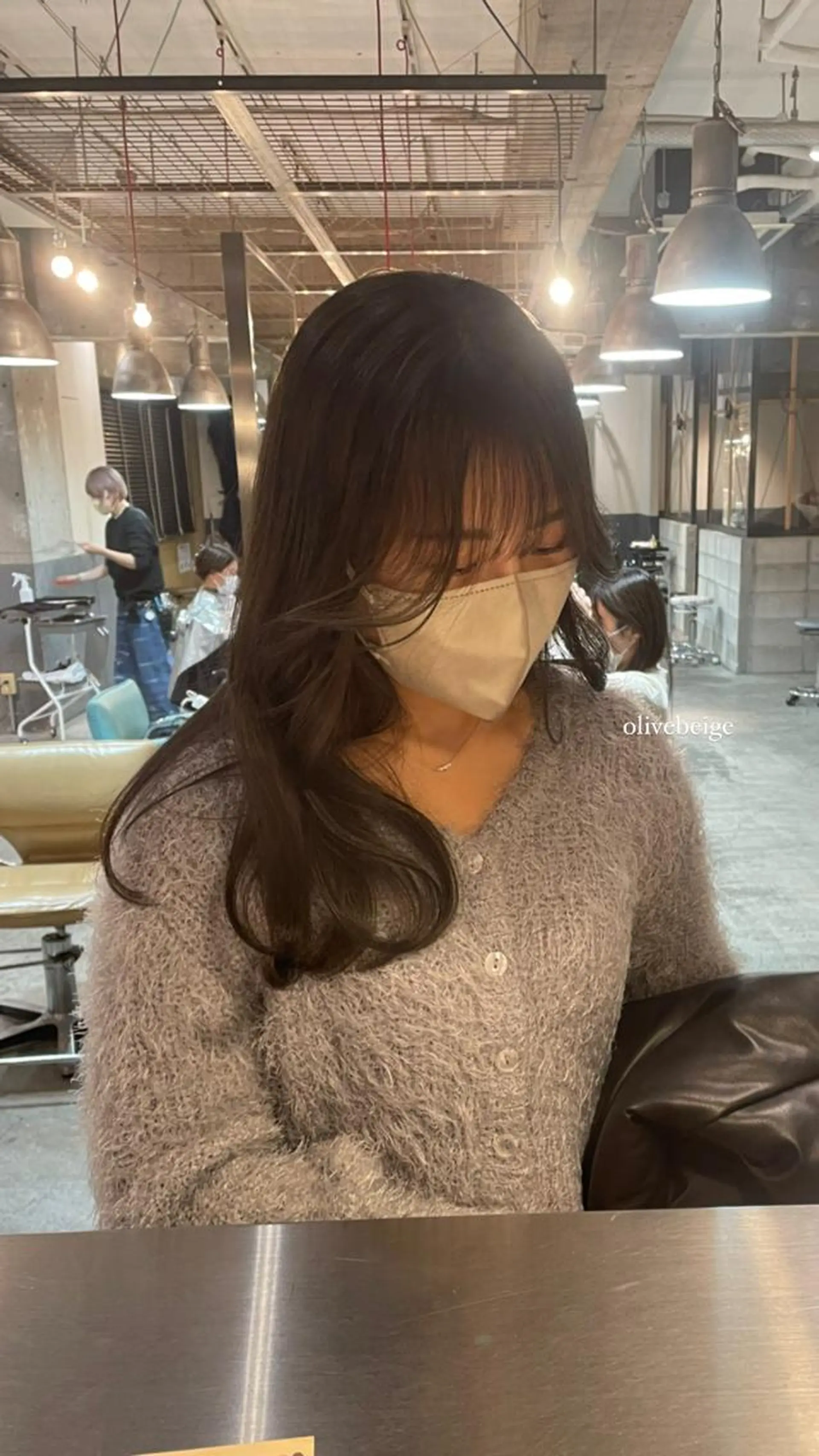 ロング カラー ベージュカラー オリーブベージュ ヘアカラー トリートメント ショートカット募集中 /NAGISAのヘアスタイル