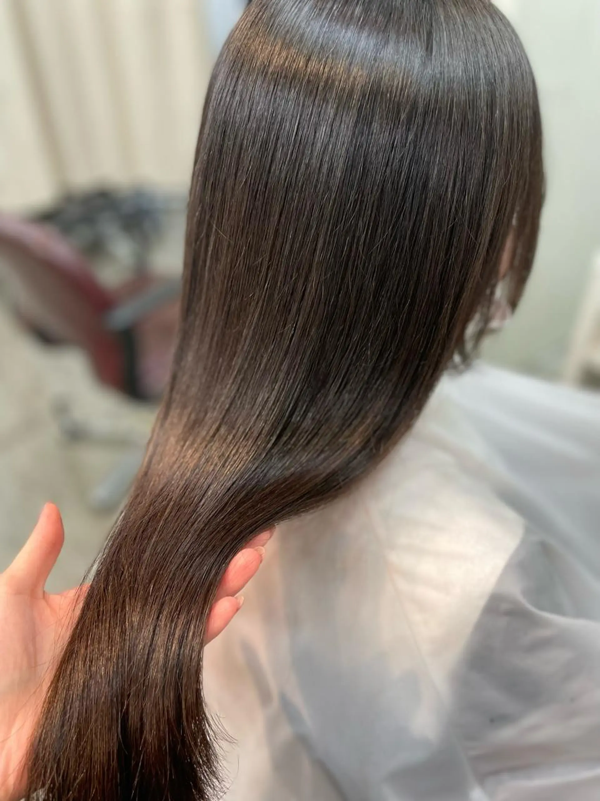 ロング カラー ヘアカラー トリートメント 韓国ヘア🤍髪質改善 🇰🇷AKANEのヘアスタイル