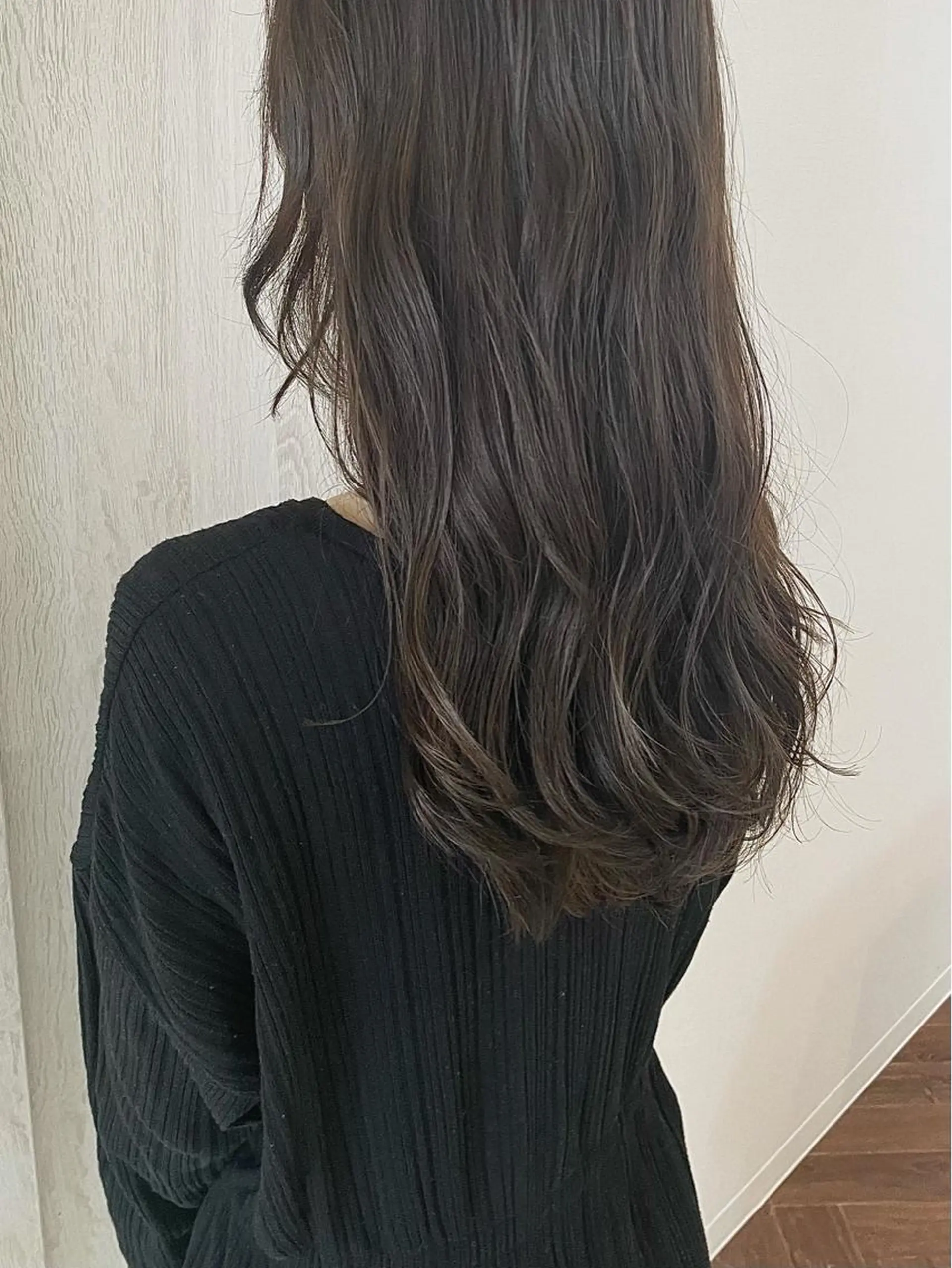 ロング カラー カット ヘアカラー トリートメント いけだ　ひかり ハイライトくびれヘアのヘアスタイル