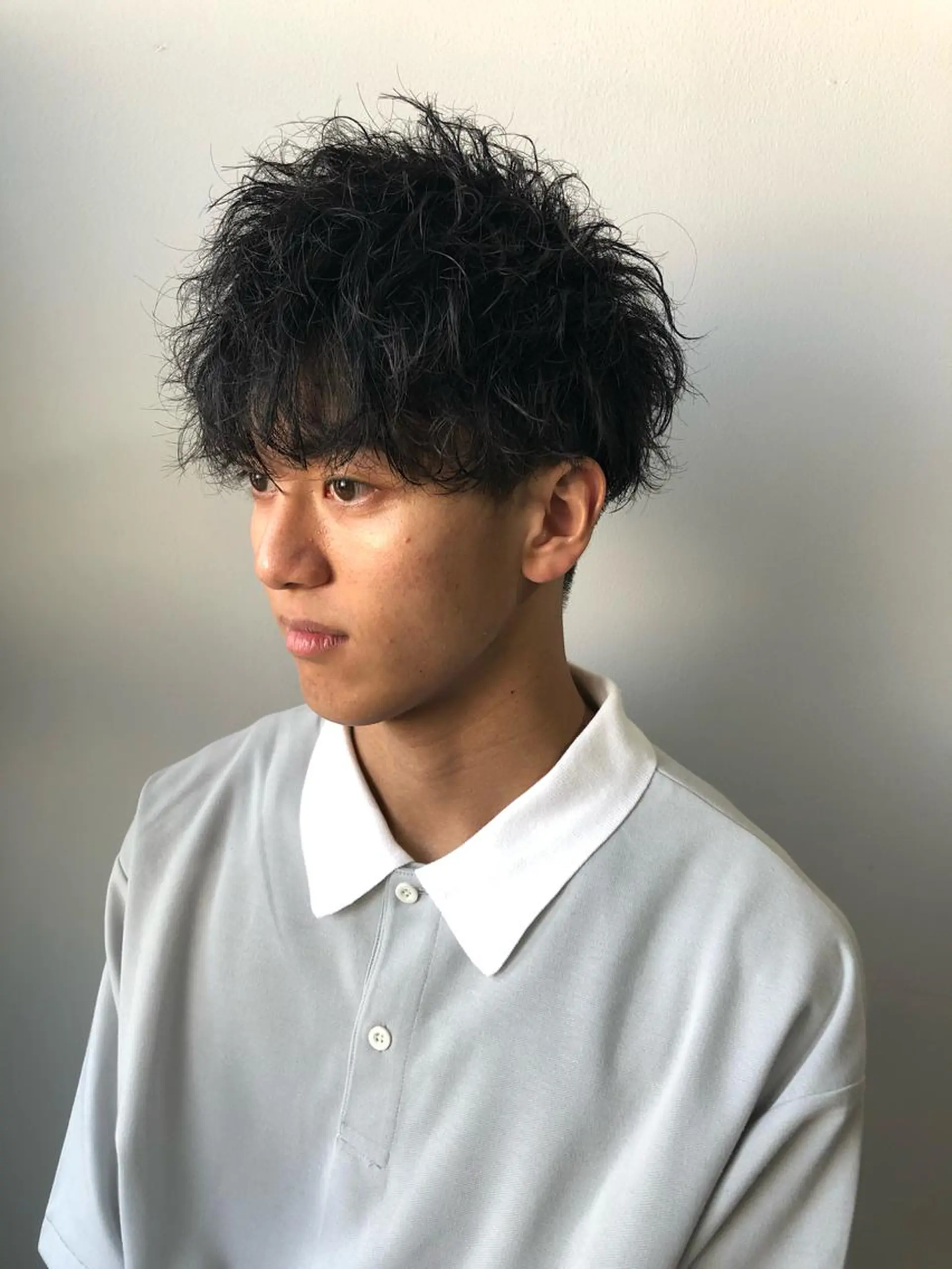 パーマ メンズ カット パーマ 森本裕/オーナー/ スパイラルパーマのヘアスタイル