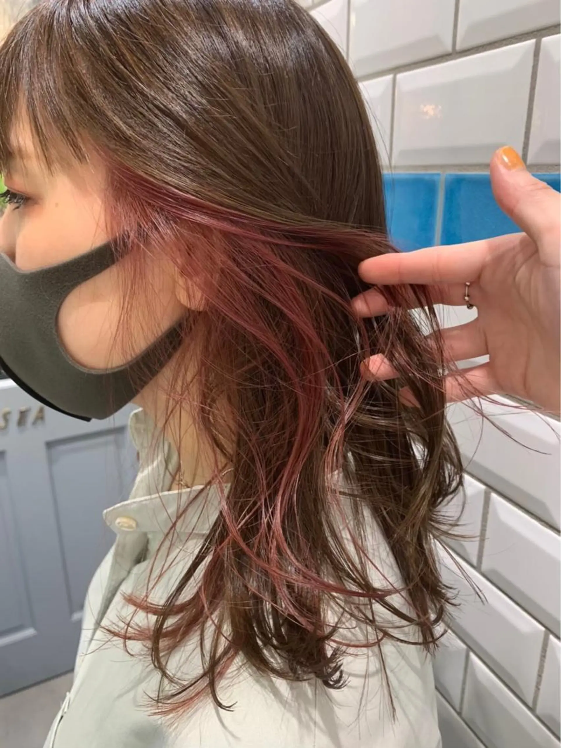 セミロング sajou【上野】所属・🩶艶髪ヘア/ 。。のヘアスタイル