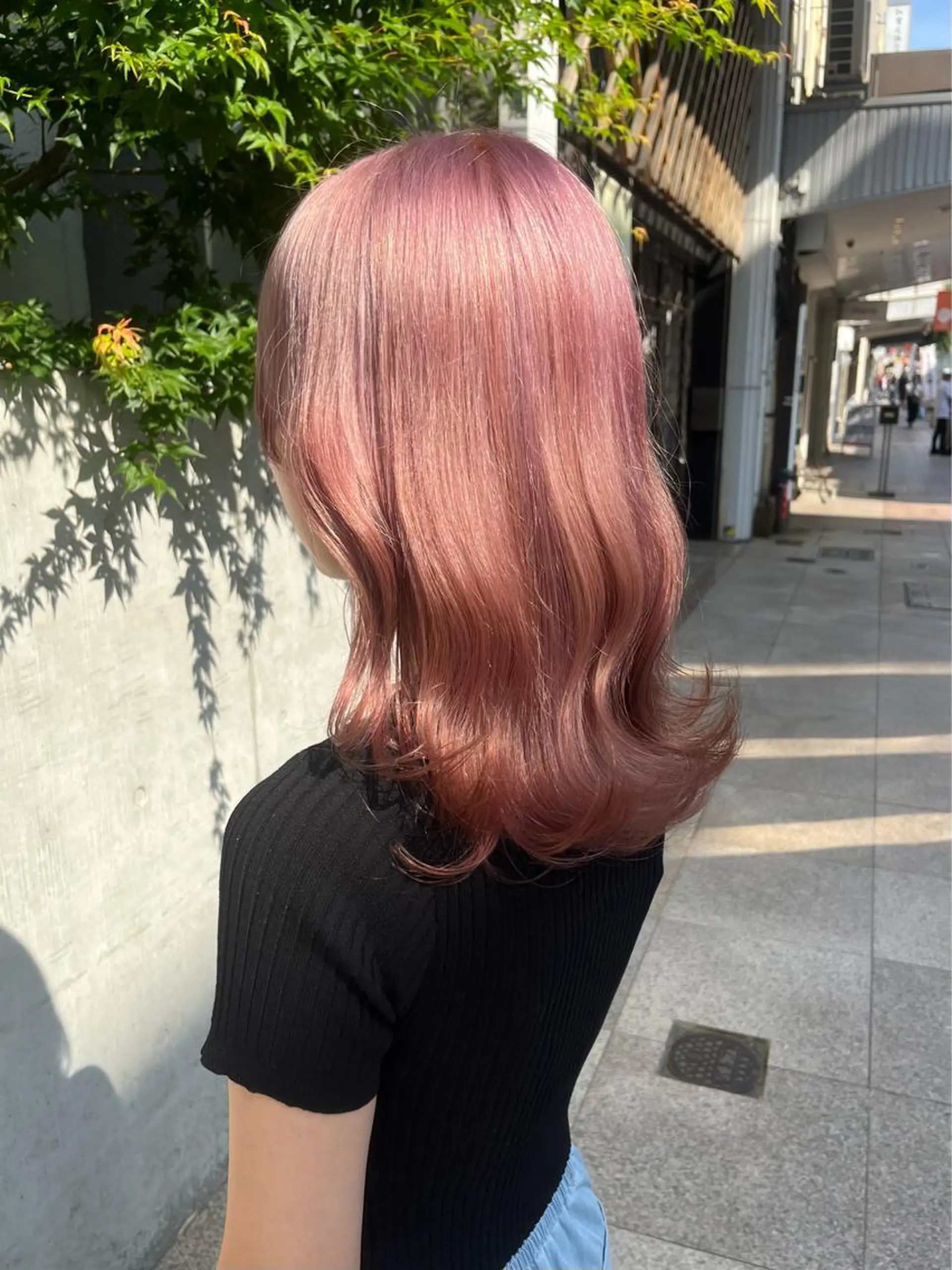 カラー ピンクカラー ホワイトピンク 🟣niw SHUNNA🟣のヘアスタイル