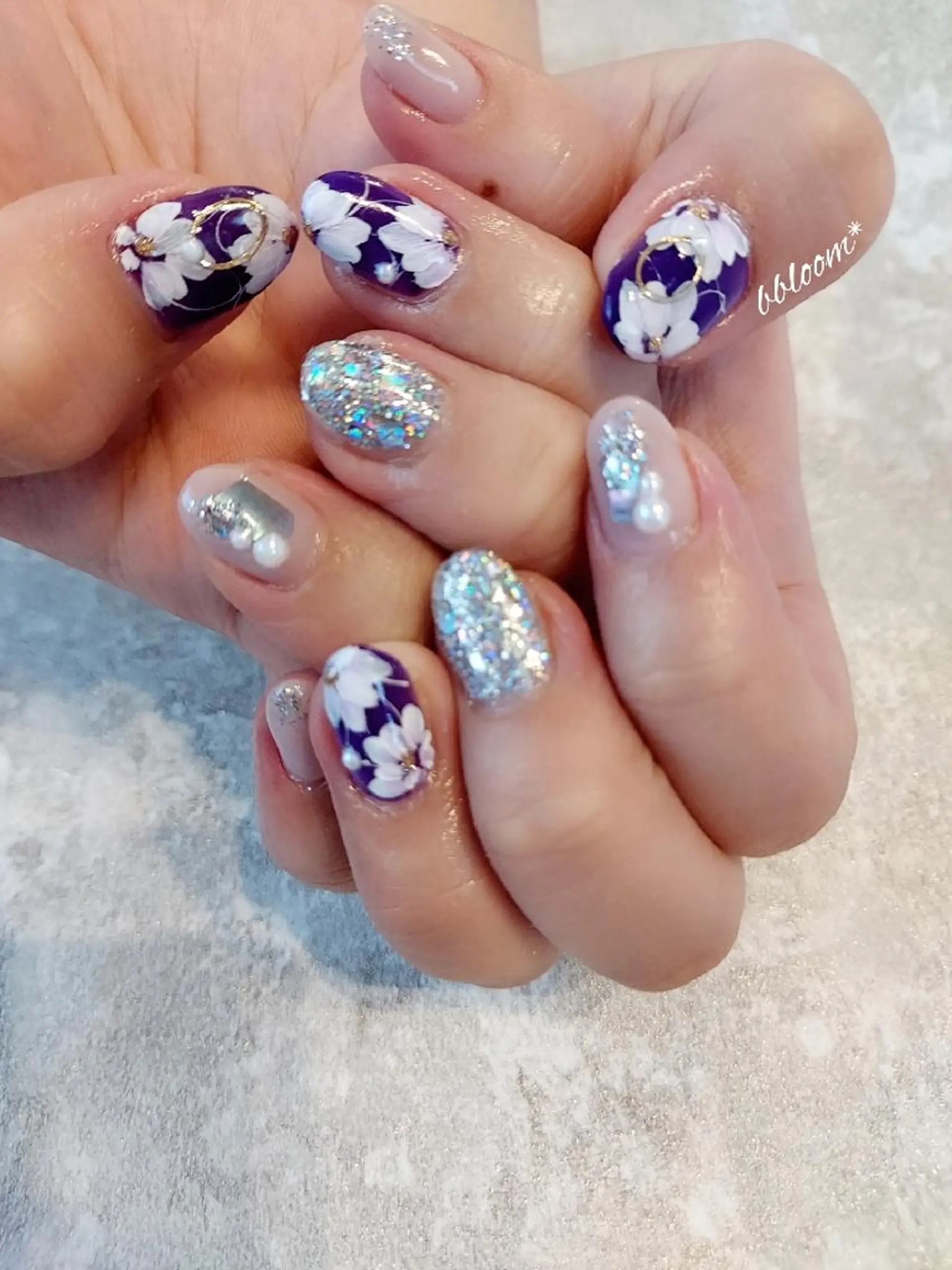 ネイル シンプルネイル ハンドネイル bloom *のネイルデザイン