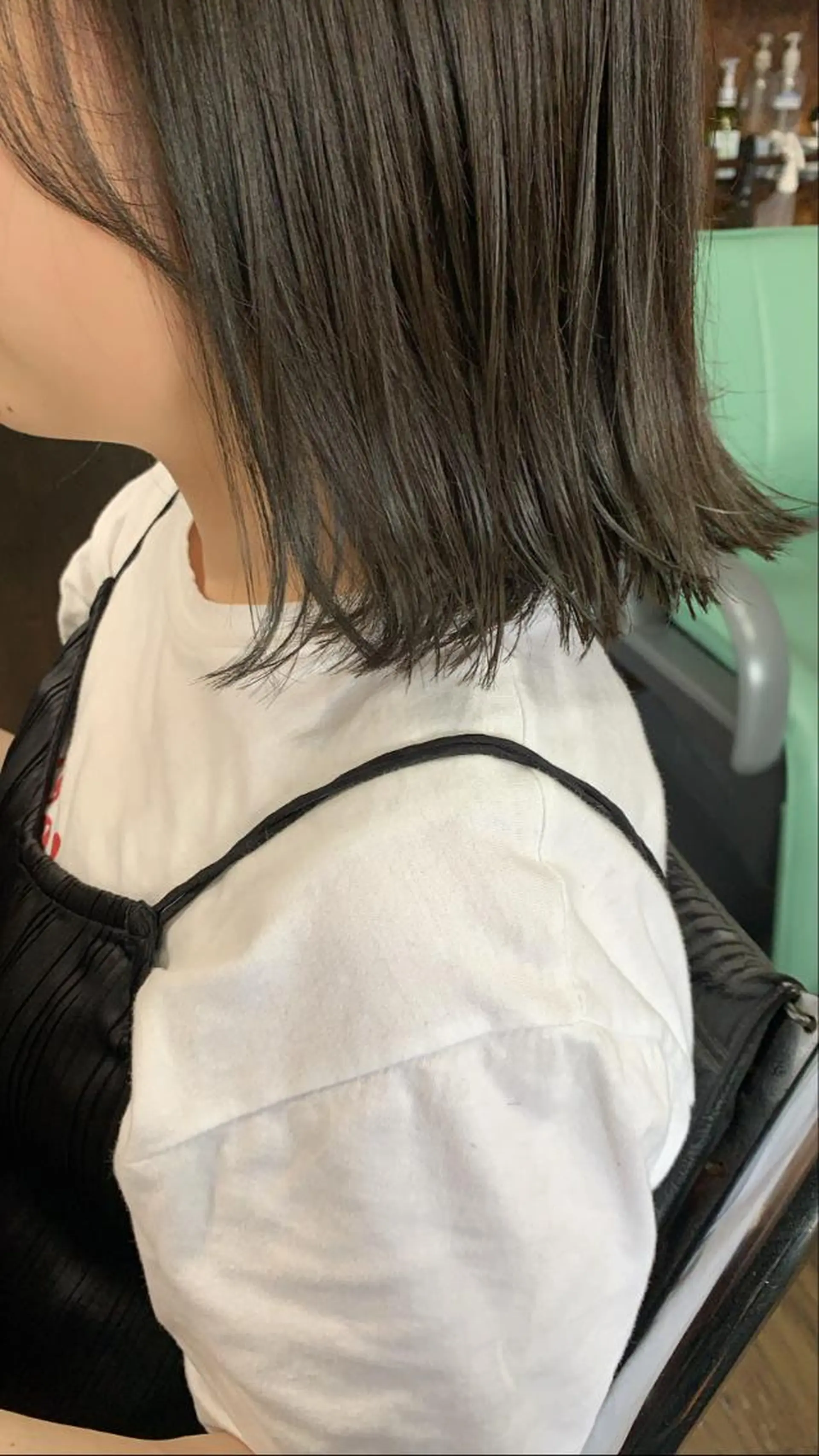 ミディアム カラー 切りっぱなしボブ ボブ chouette/ 根本優希のヘアスタイル