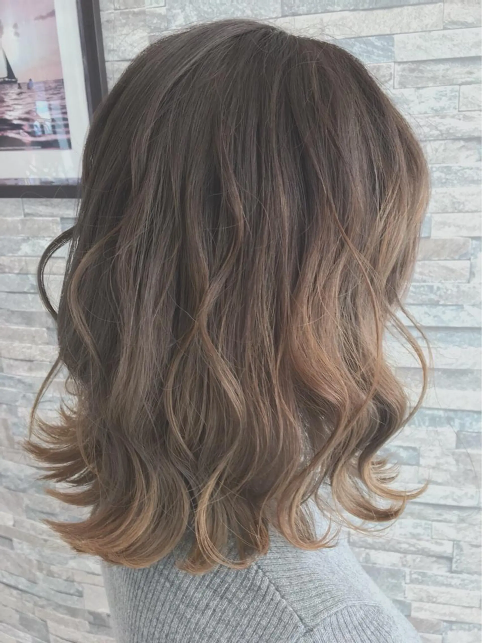 ミディアム カラー ベージュカラー ピンクカラー 宍戸 海斗のヘアスタイル