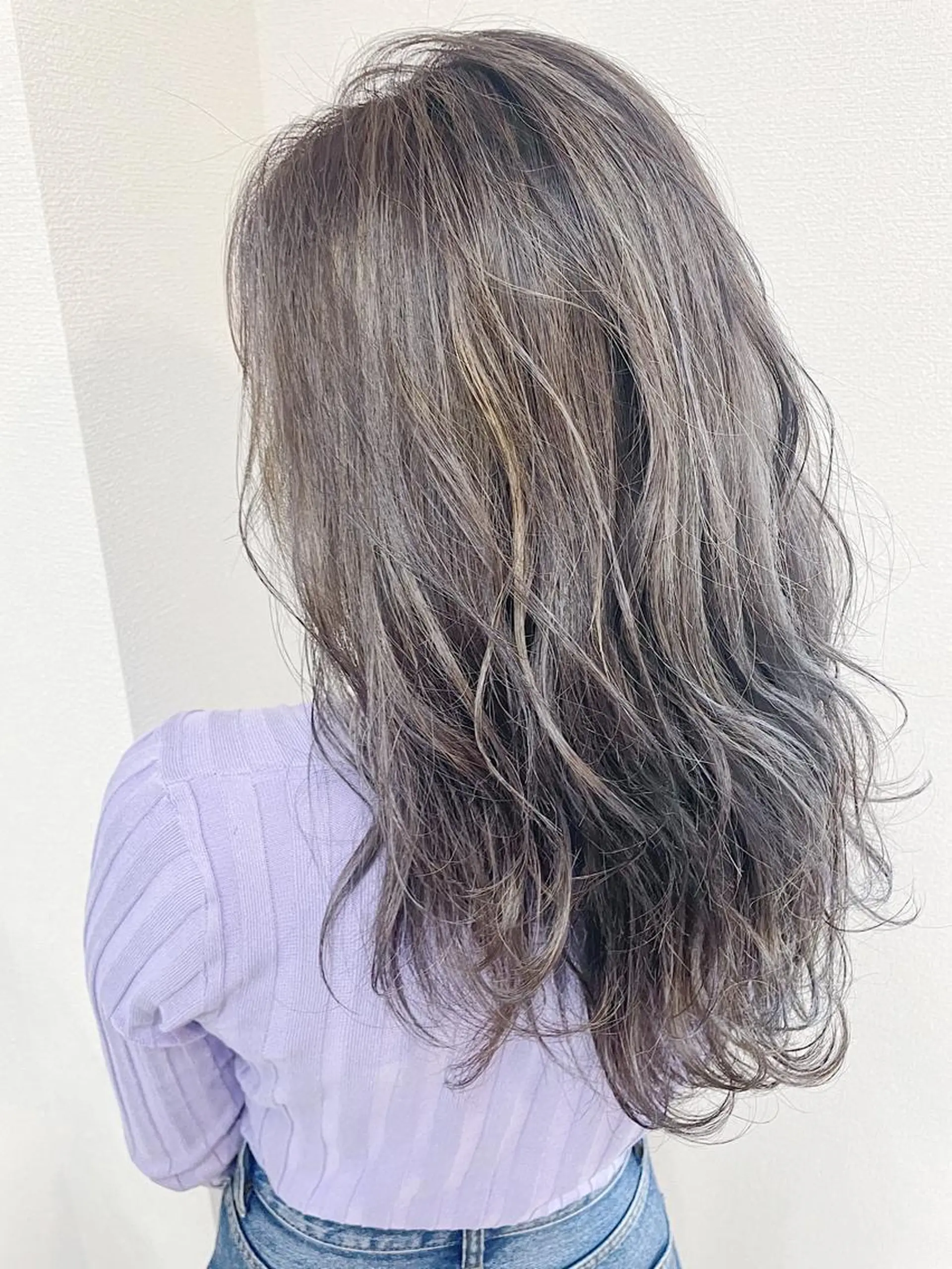 セミロング カラー ケアブリーチ /髪質 改善/古橋圭史郎のヘアスタイル