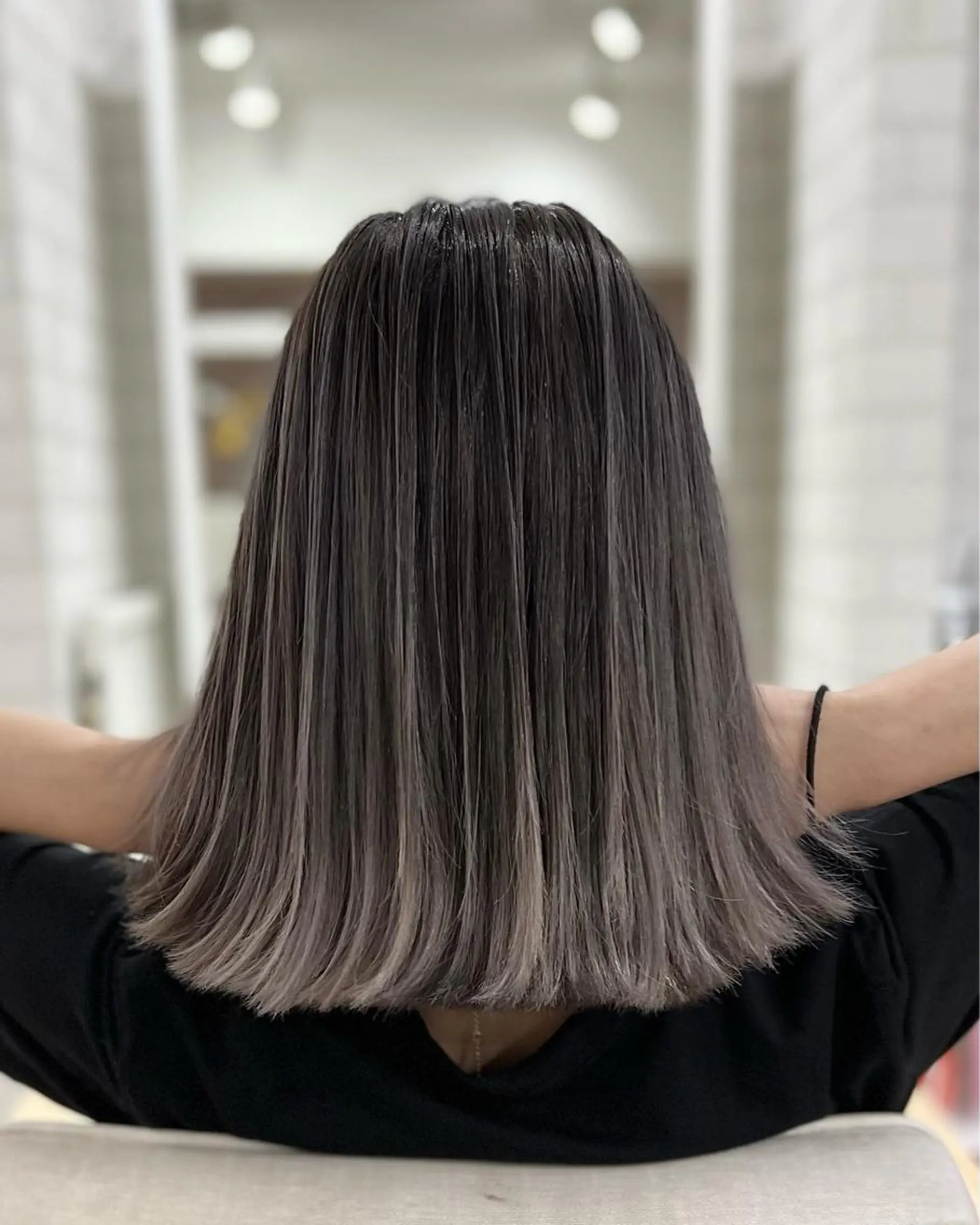 ミディアム カラー ヘアアレンジ カット ヘアカラー トリートメント 久米 治仁のヘアスタイル