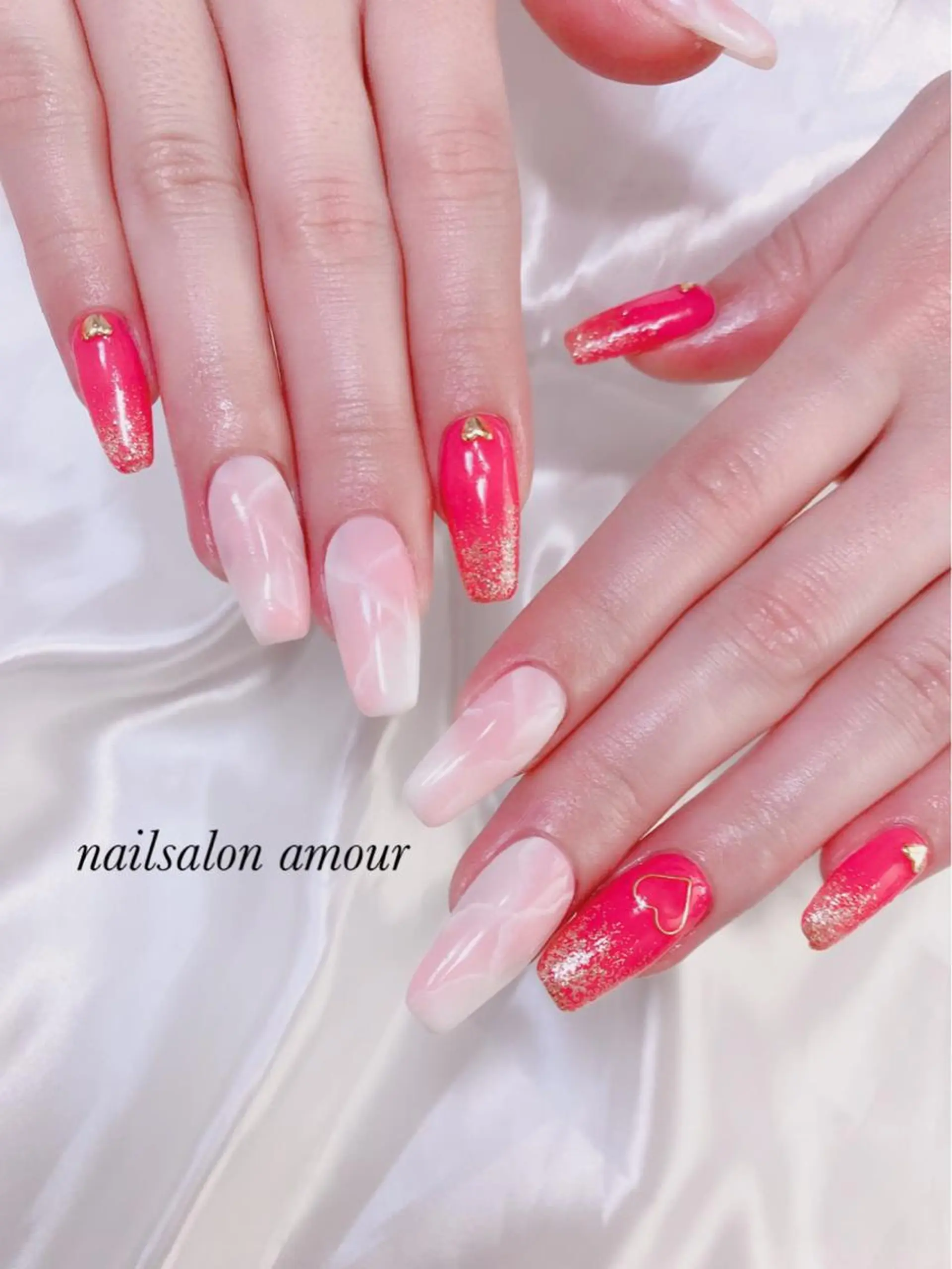 ネイル スカルプネイル nailsalon ♡amour♡のネイルデザイン