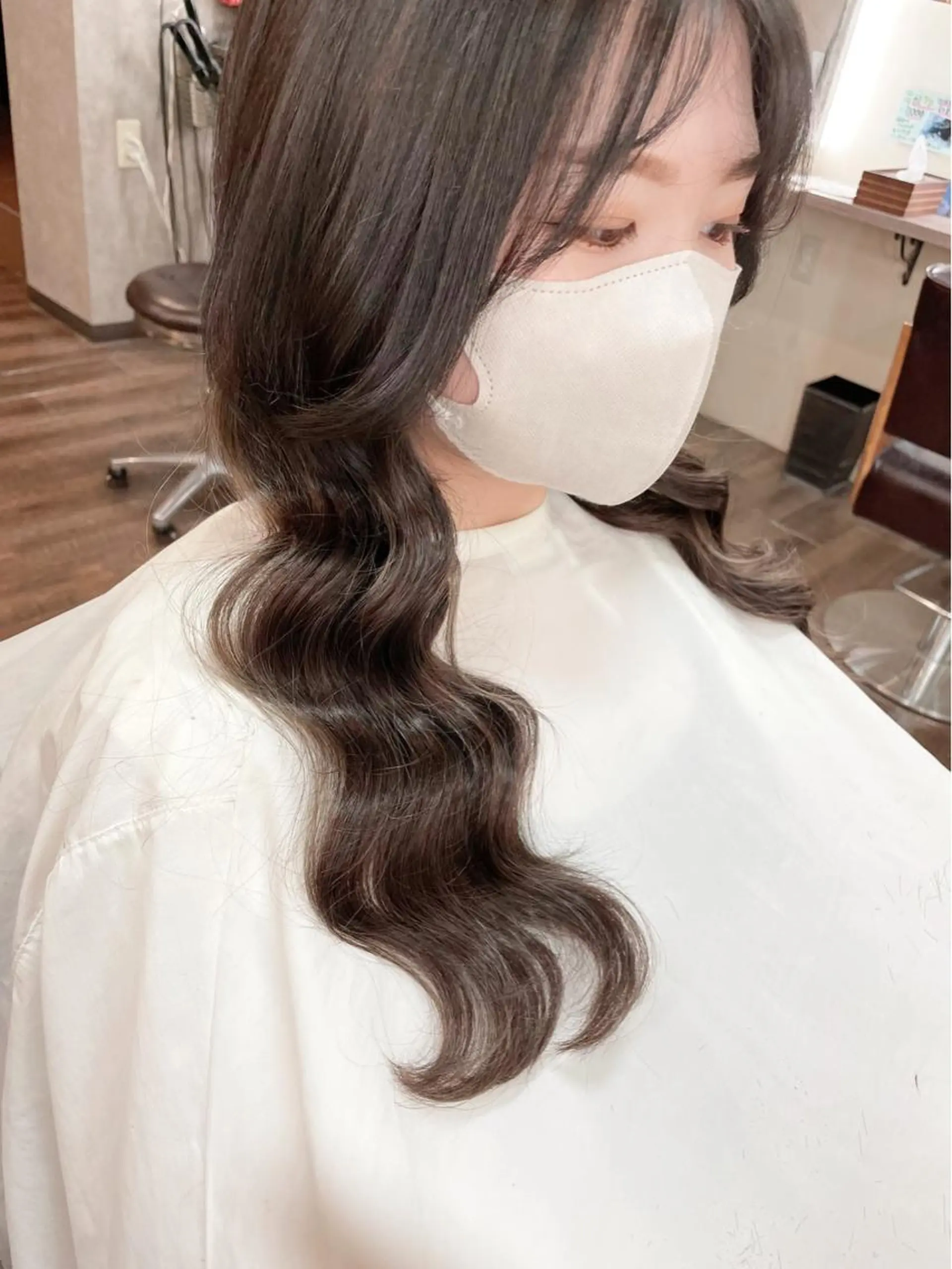 ロング ヘアアレンジ シールエクステ エクステ 韓国風ヘア ロング カット エクステ 田井中 悠紀のヘアスタイル