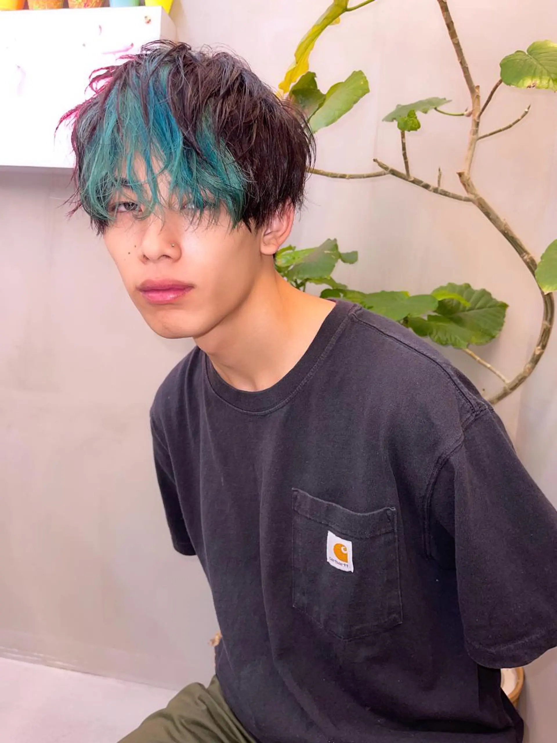 ショート カラー メンズ 岡野 静華のヘアスタイル