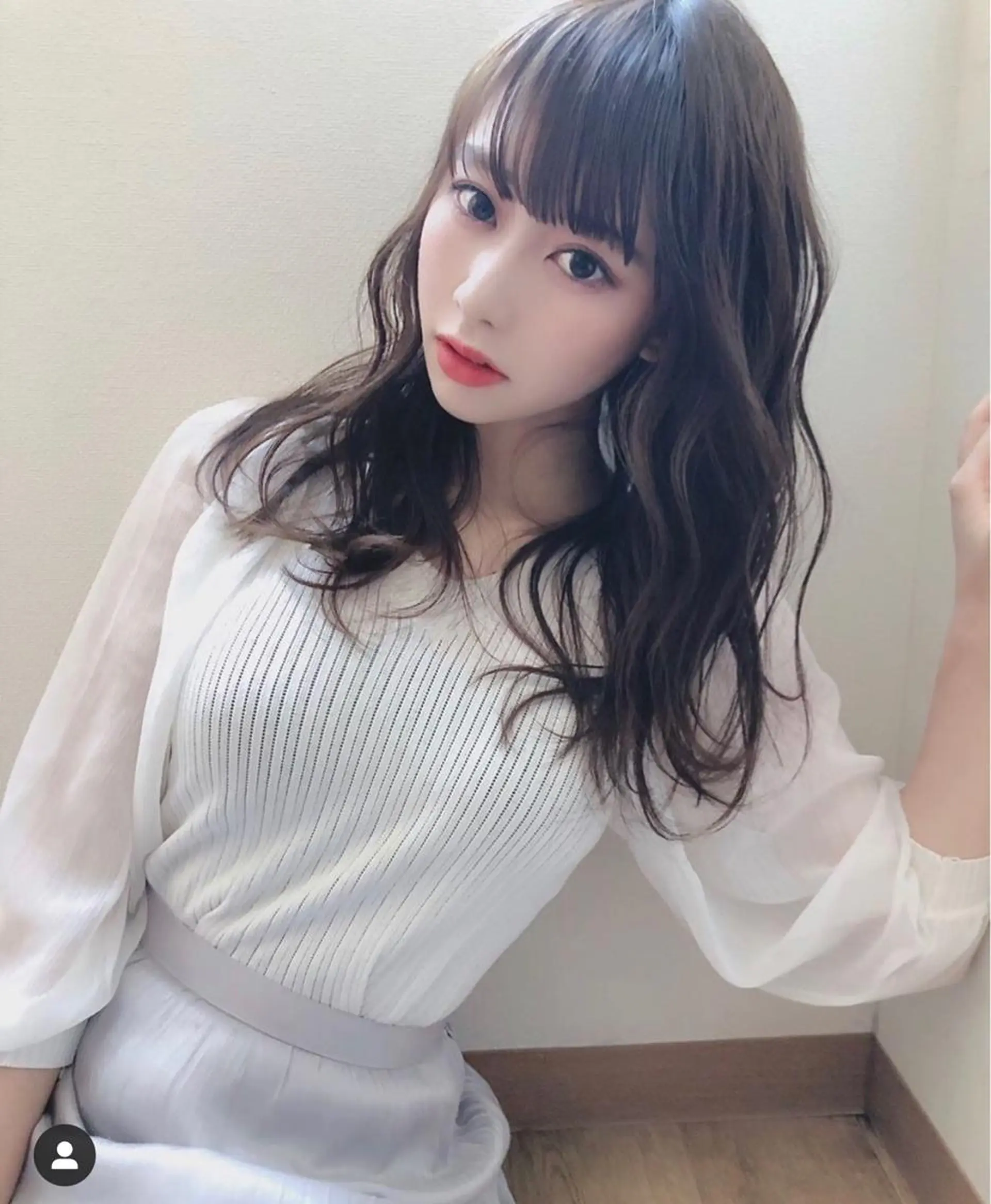 セミロング テトネ タカシのヘアスタイル