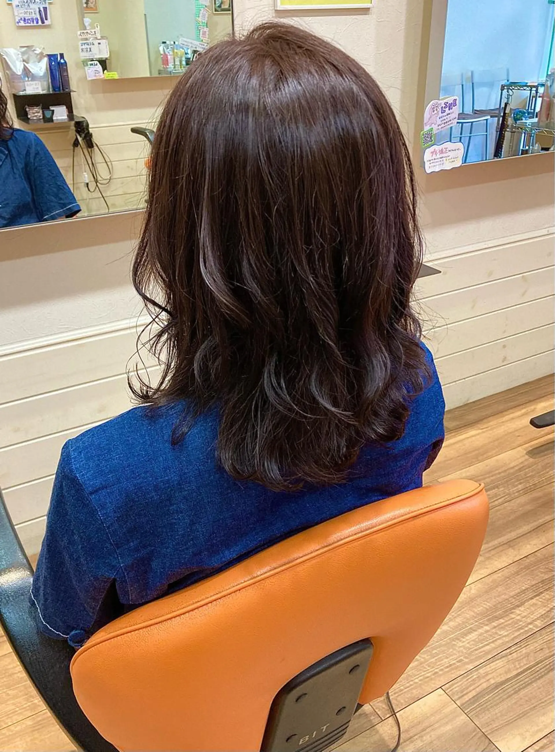 ミディアム カラー カット ヘアカラー トリートメント okuda yuukiのヘアスタイル